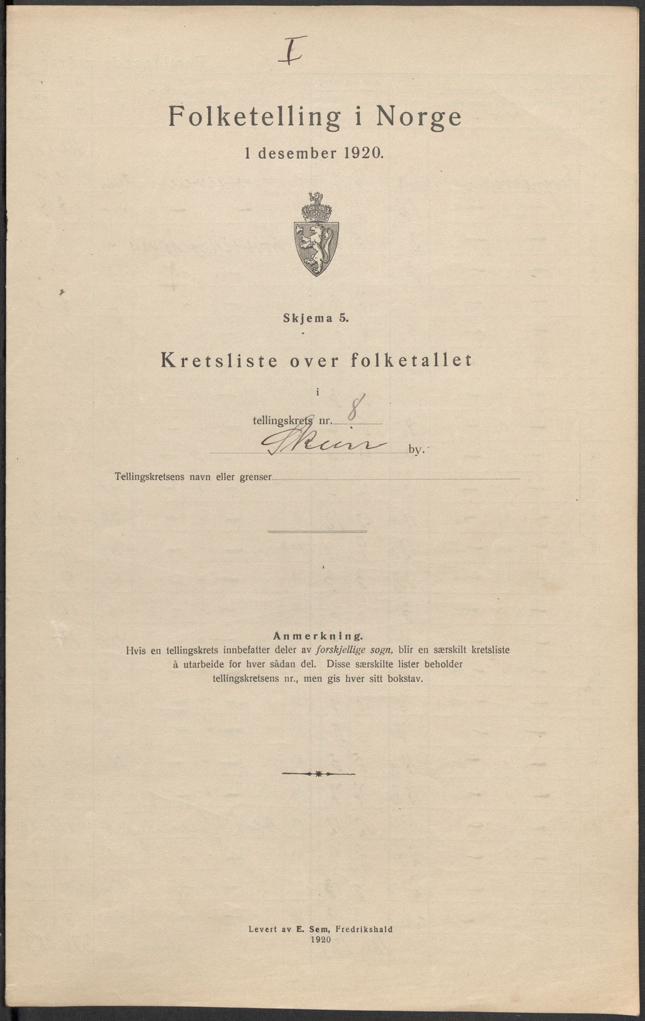 SAKO, Folketelling 1920 for 0806 Skien kjøpstad, 1920, s. 41