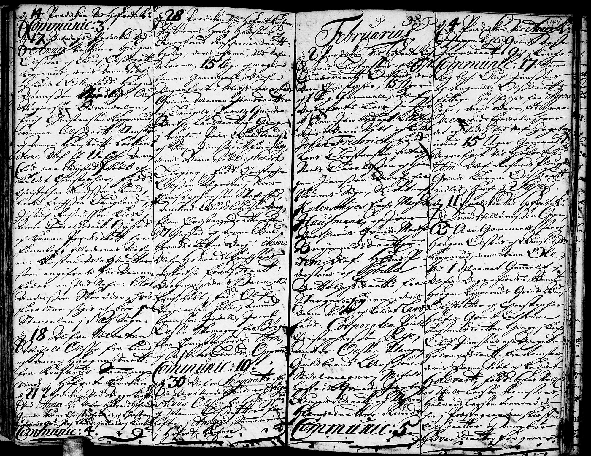 Ullensaker prestekontor Kirkebøker, SAO/A-10236a/F/Fa/L0001: Ministerialbok nr. I 1, 1689-1701, s. 144