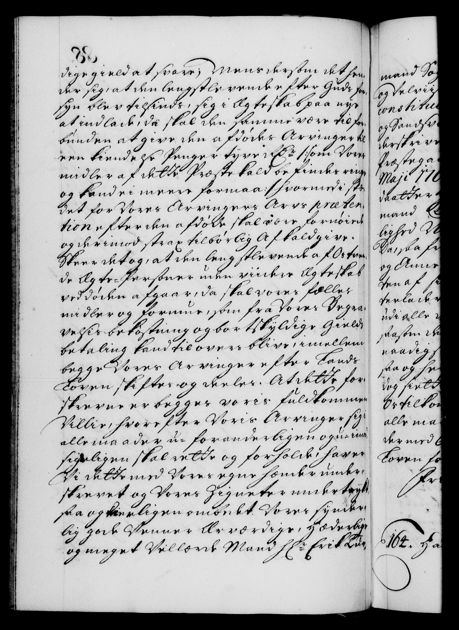Danske Kanselli 1572-1799, AV/RA-EA-3023/F/Fc/Fca/Fcaa/L0019: Norske registre, 1704-1707, s. 88b