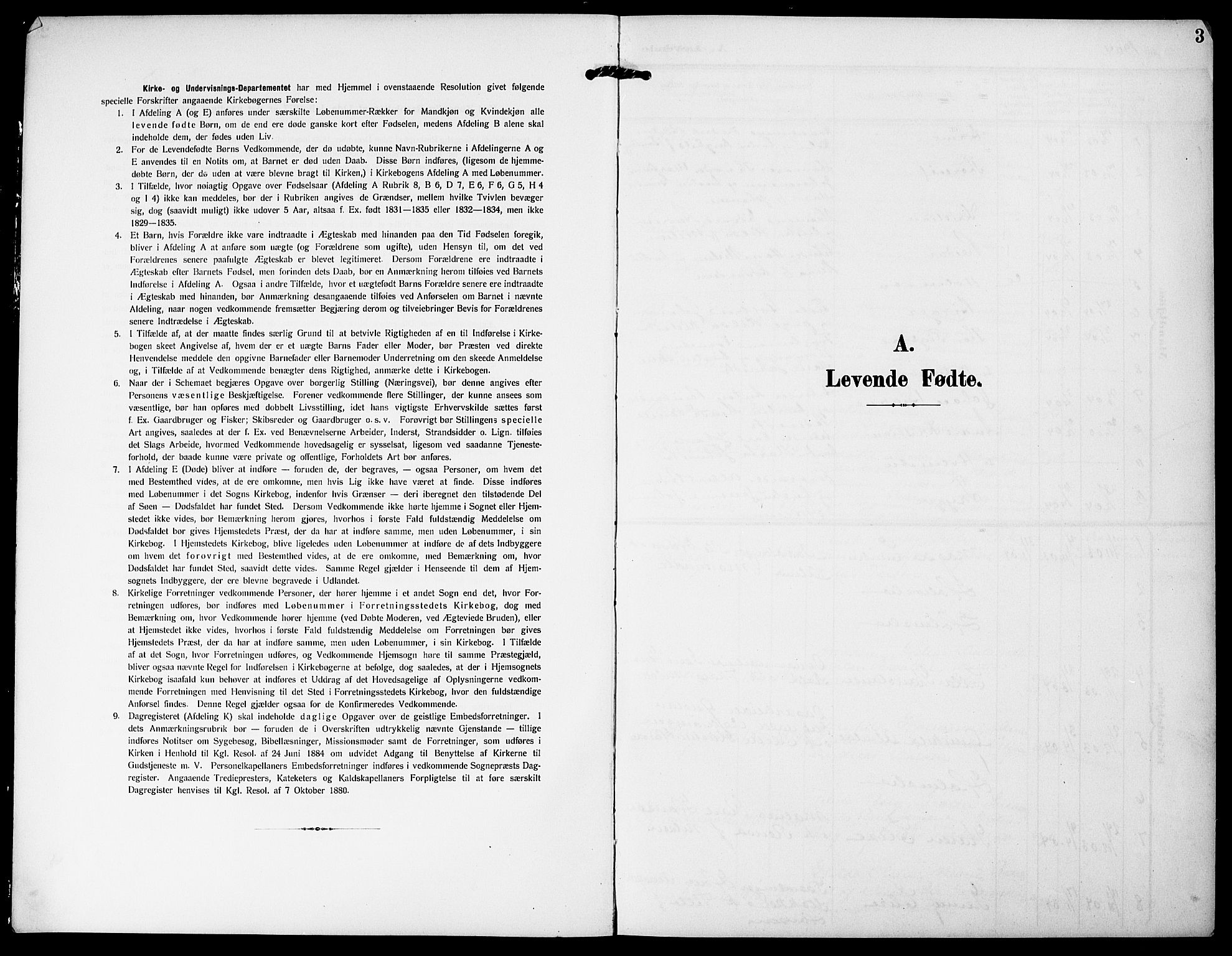 Hurum kirkebøker, AV/SAKO-A-229/G/Ga/L0004: Klokkerbok nr. I 4, 1904-1909, s. 3