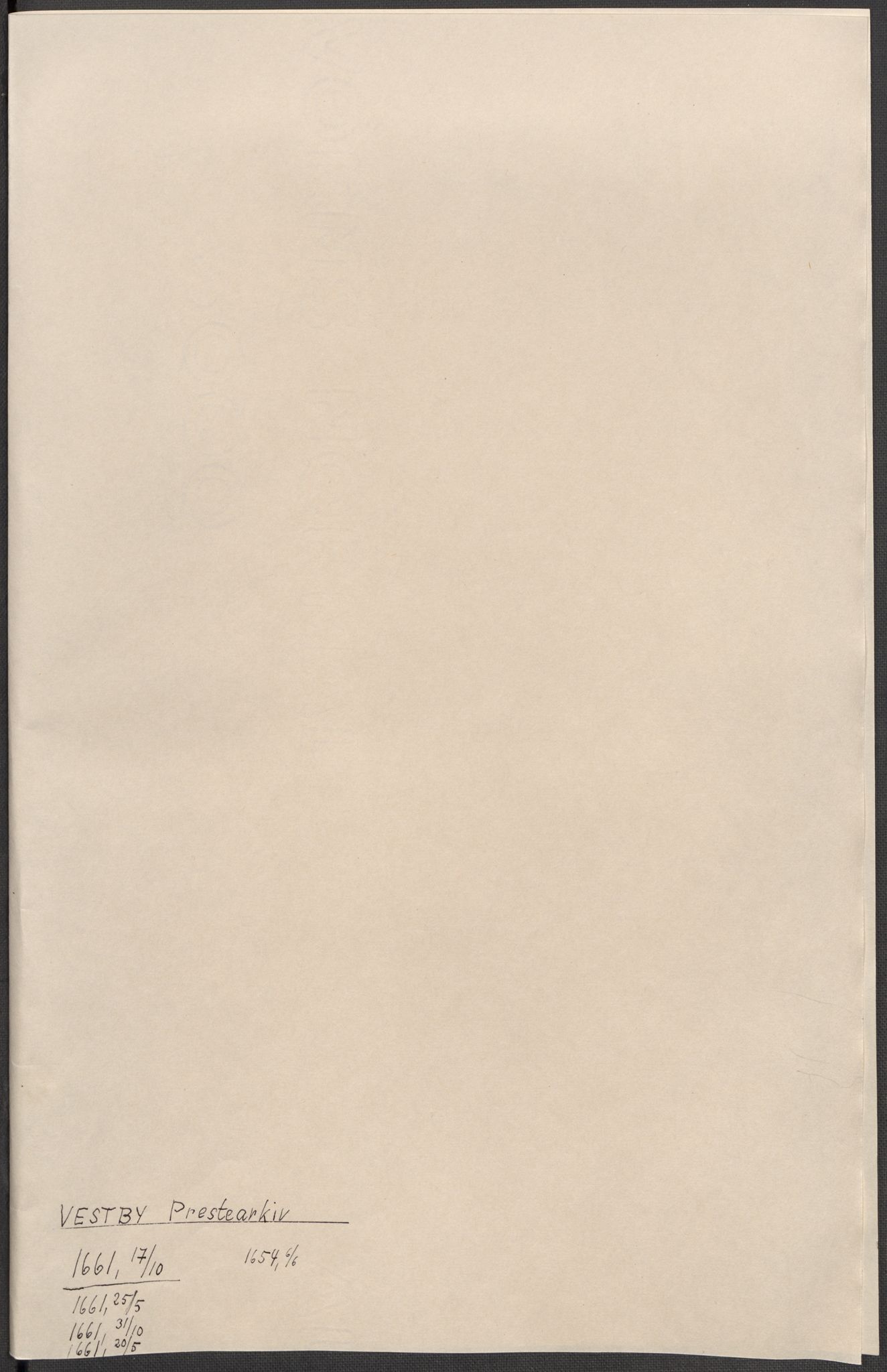 Riksarkivets diplomsamling, RA/EA-5965/F15/L0006: Prestearkiv - Akershus, 1593-1865, s. 246