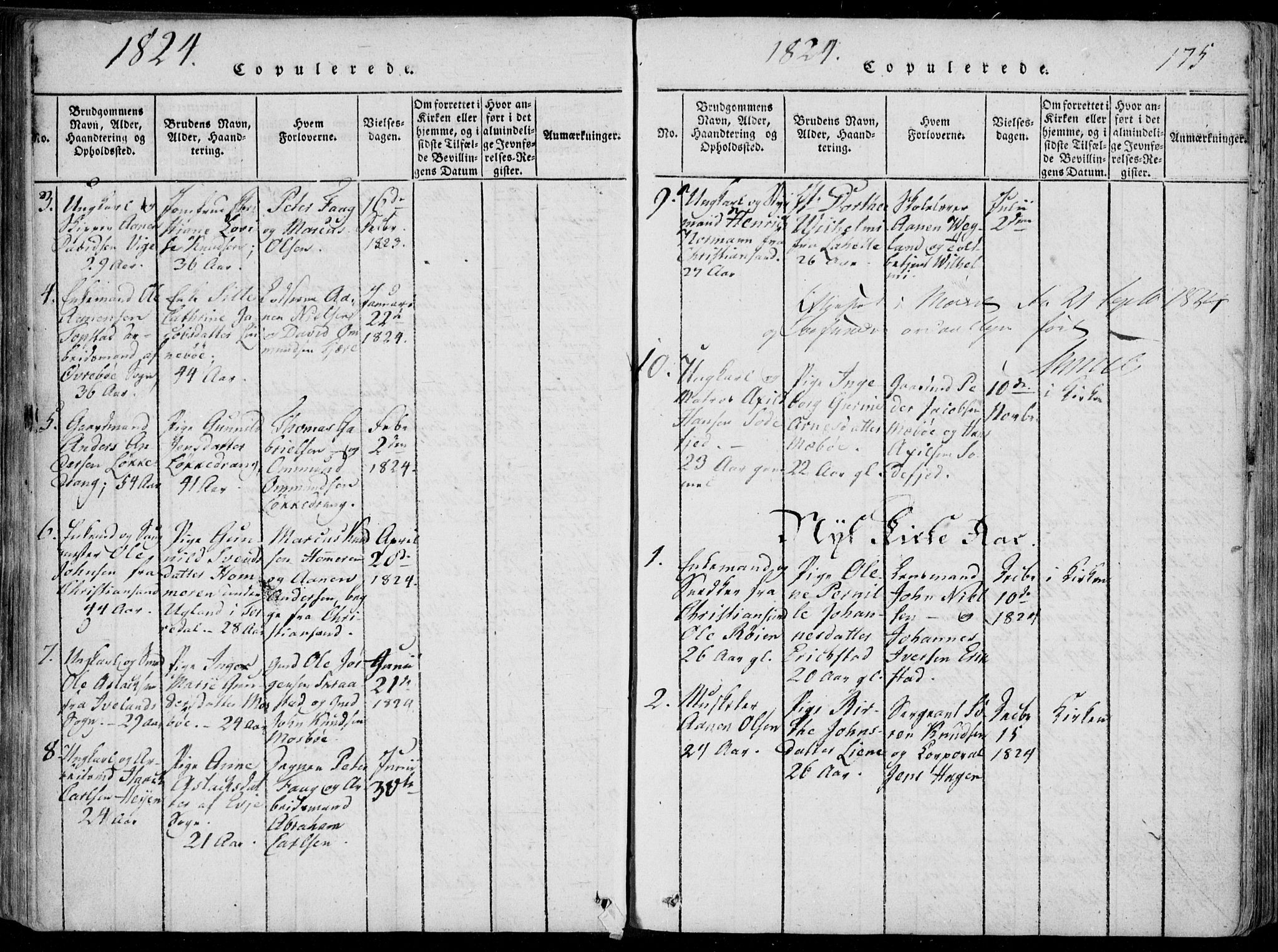 Oddernes sokneprestkontor, SAK/1111-0033/F/Fa/Faa/L0005: Ministerialbok nr. A 5, 1820-1838, s. 175