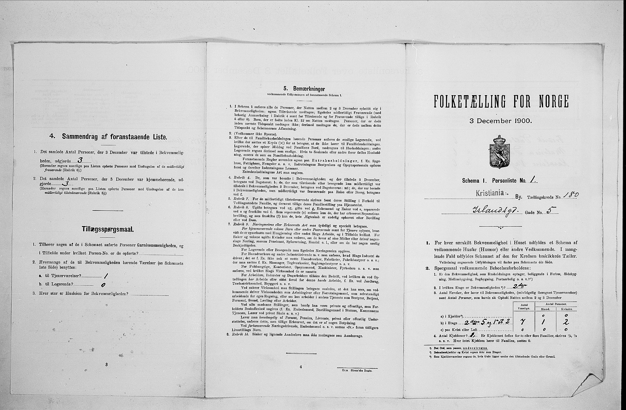 SAO, Folketelling 1900 for 0301 Kristiania kjøpstad, 1900, s. 42010