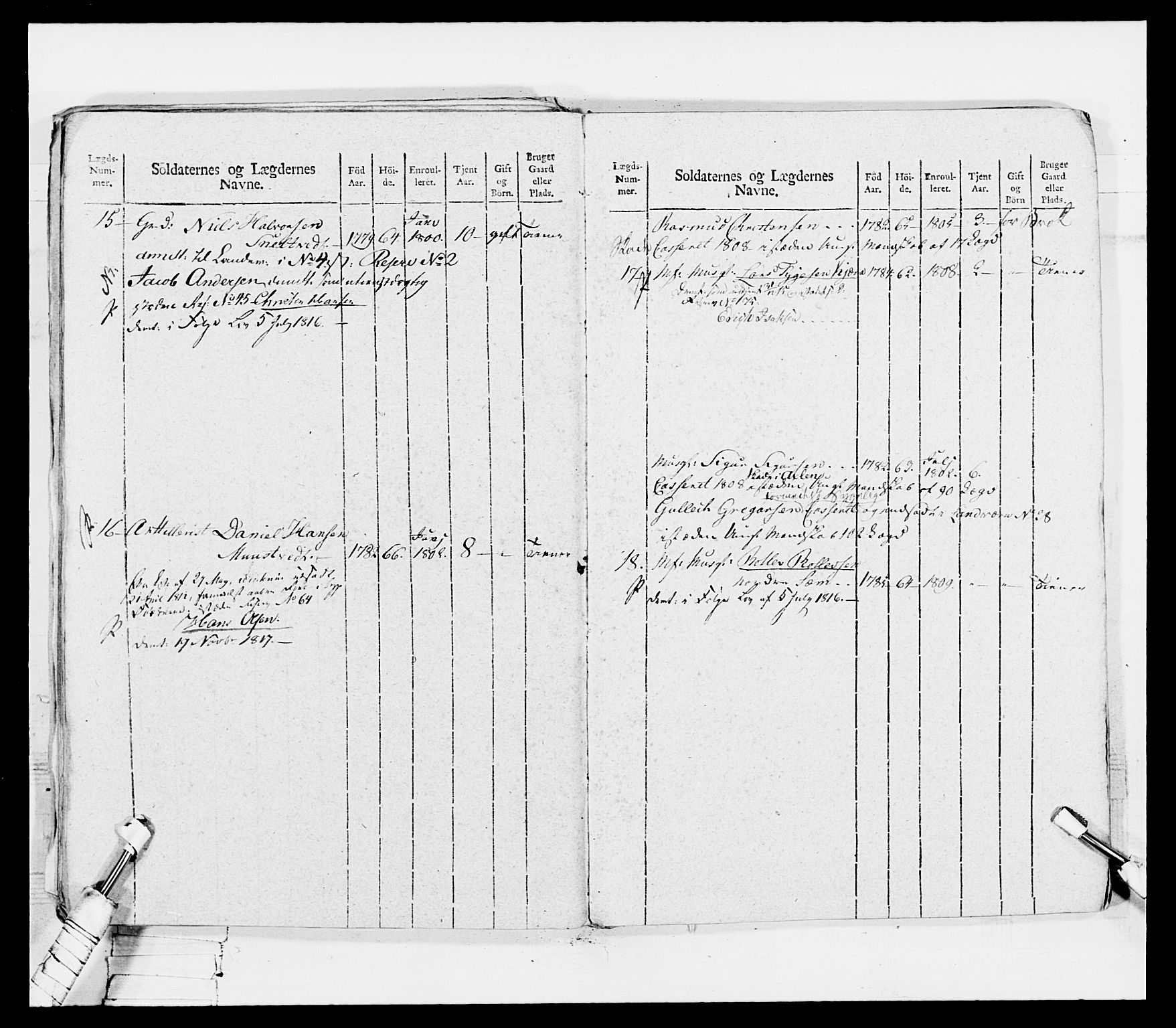 Generalitets- og kommissariatskollegiet, Det kongelige norske kommissariatskollegium, AV/RA-EA-5420/E/Eh/L0116: Telemarkske nasjonale infanteriregiment, 1810, s. 210