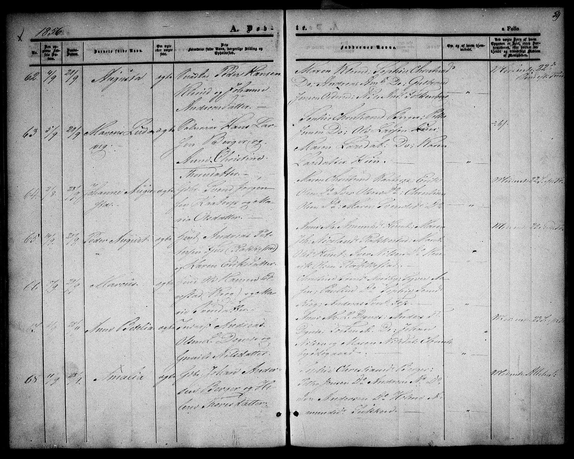 Rødenes prestekontor Kirkebøker, AV/SAO-A-2005/F/Fa/L0006: Ministerialbok nr. I 6, 1850-1859, s. 59