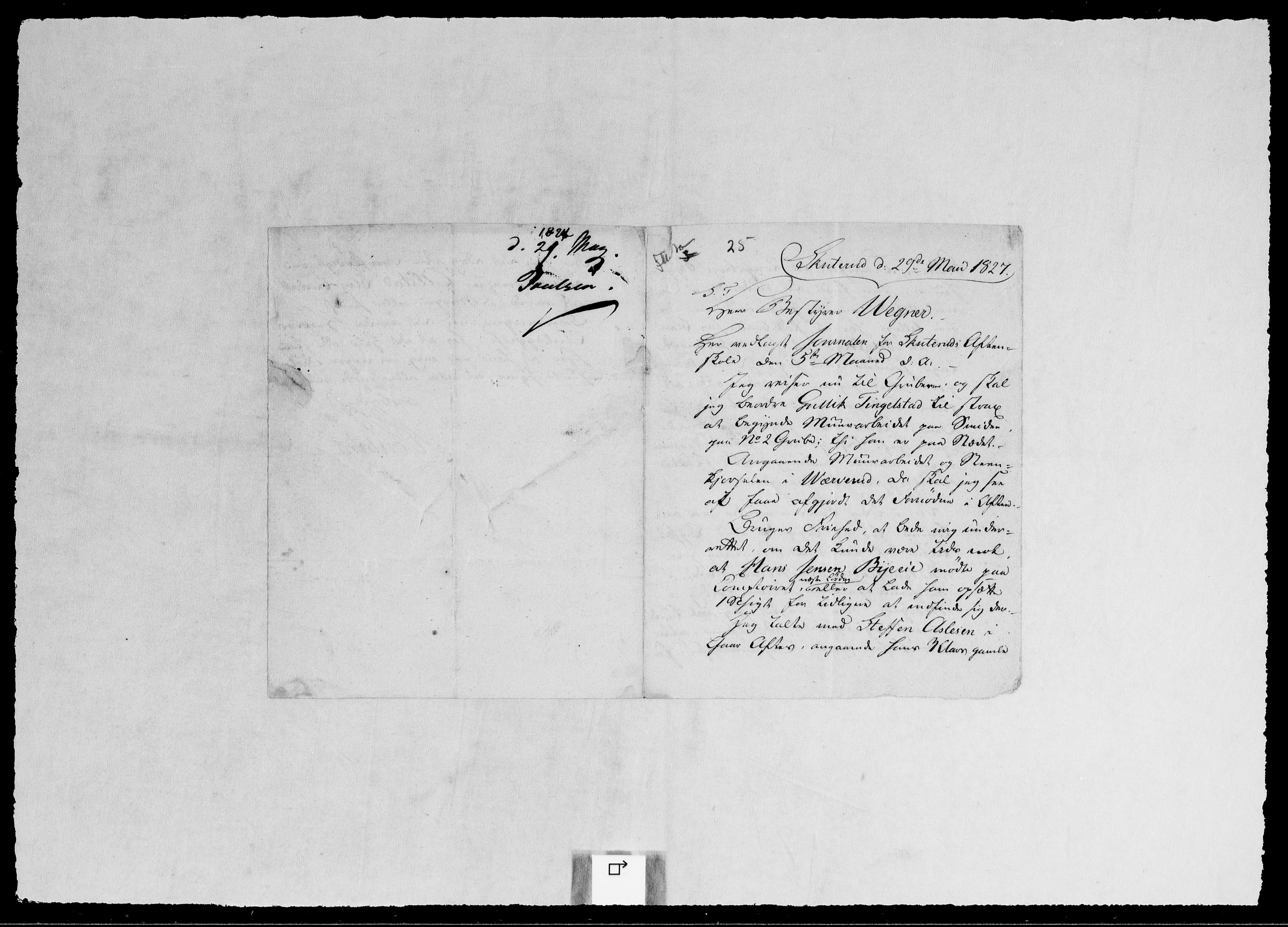 Modums Blaafarveværk, AV/RA-PA-0157/G/Gb/L0097/0001: -- / Innkomne brev A - H, 1826-1827, s. 24