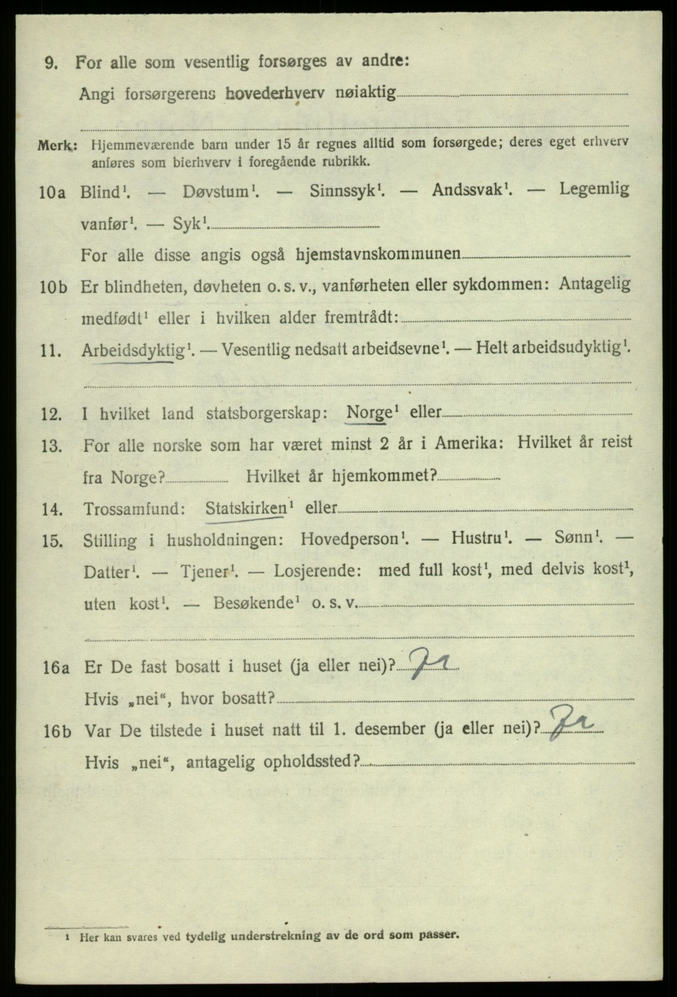 SAB, Folketelling 1920 for 1228 Odda herred, 1920, s. 12554