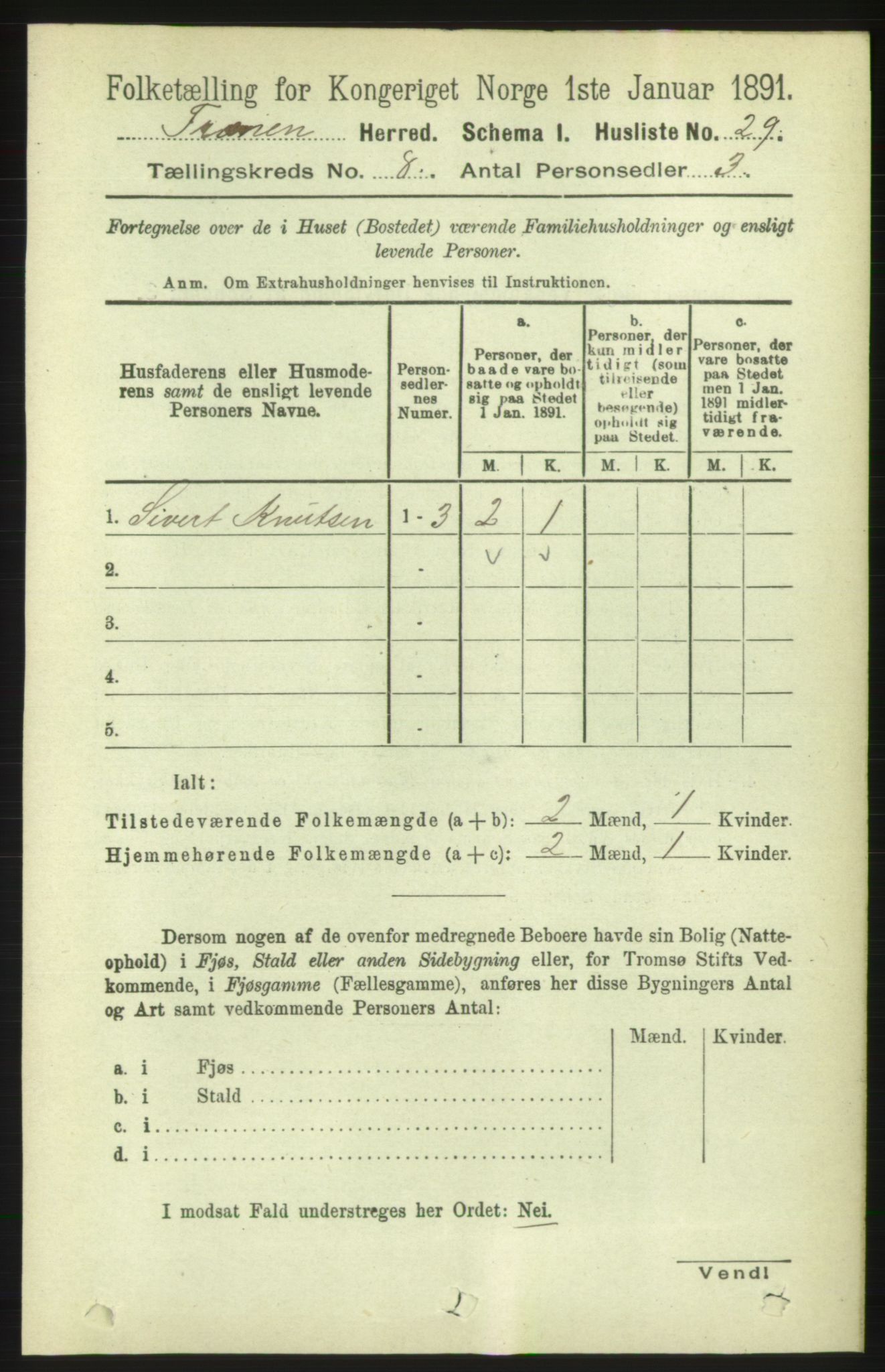 RA, Folketelling 1891 for 1548 Fræna herred, 1891, s. 2638