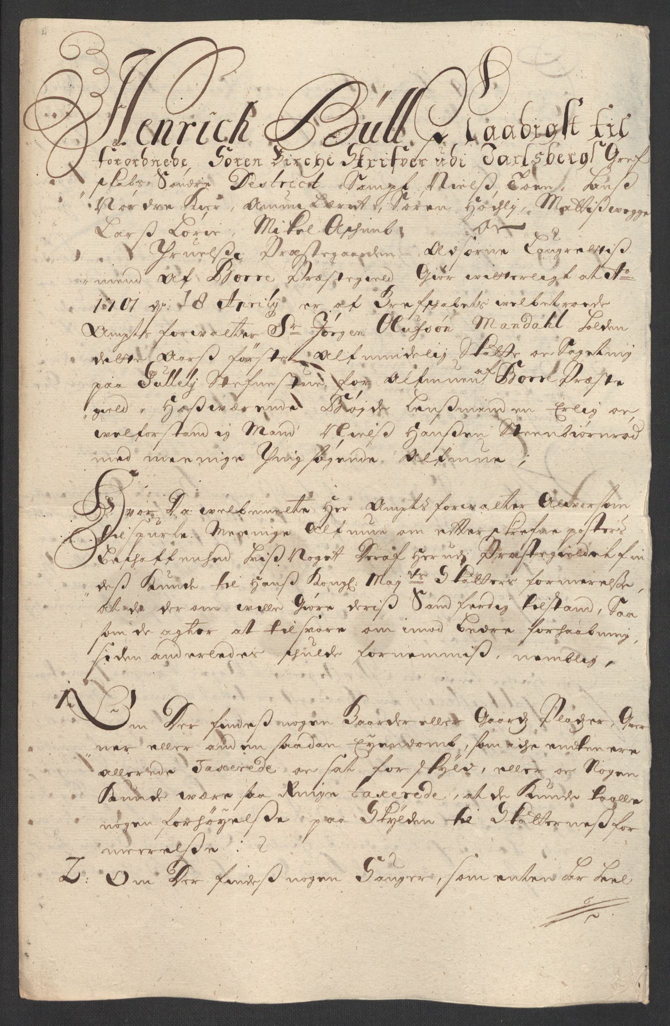 Rentekammeret inntil 1814, Reviderte regnskaper, Fogderegnskap, AV/RA-EA-4092/R32/L1869: Fogderegnskap Jarlsberg grevskap, 1700-1701, s. 315