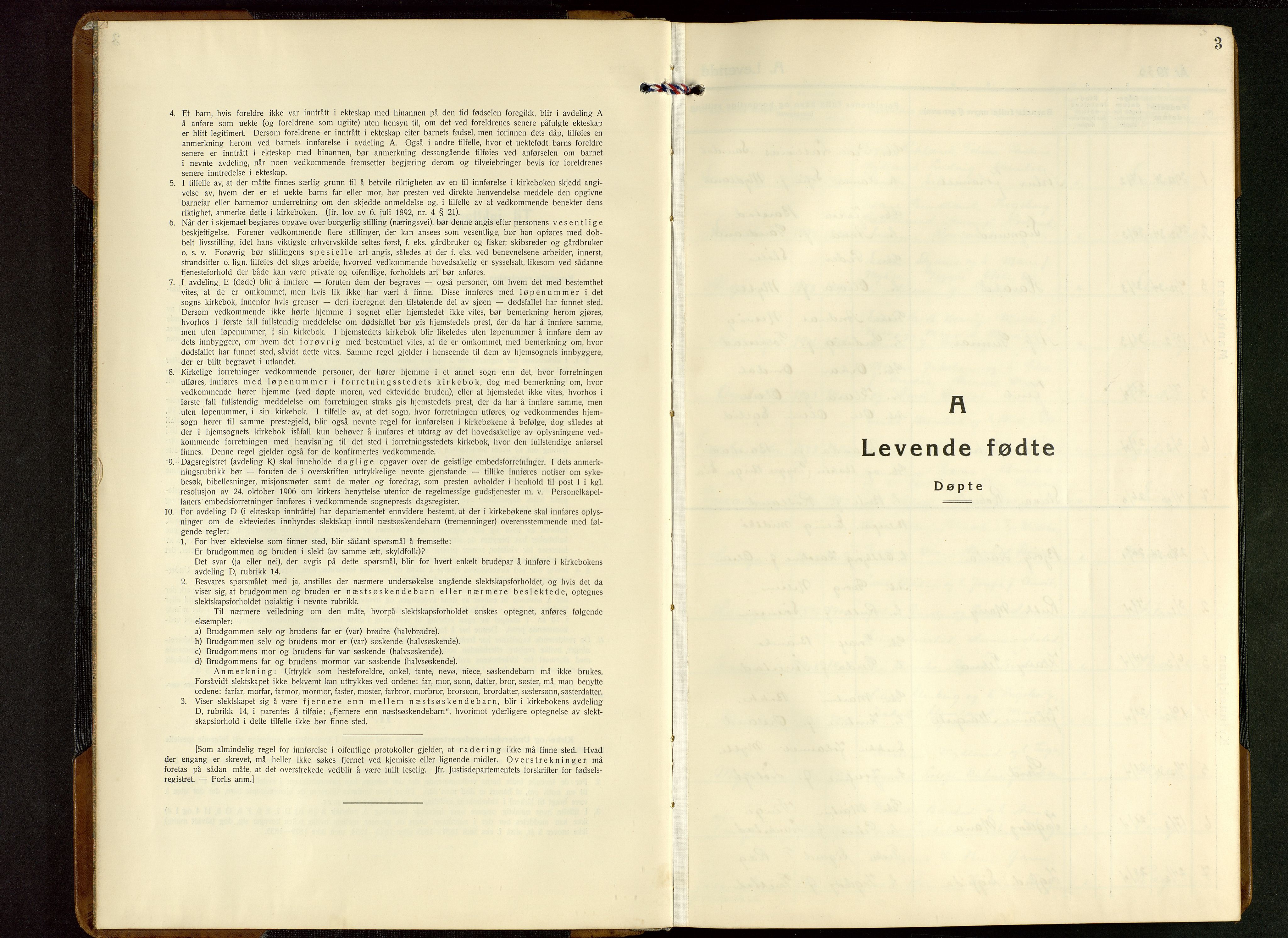 Sokndal sokneprestkontor, SAST/A-101808: Klokkerbok nr. B 9, 1935-1949, s. 3