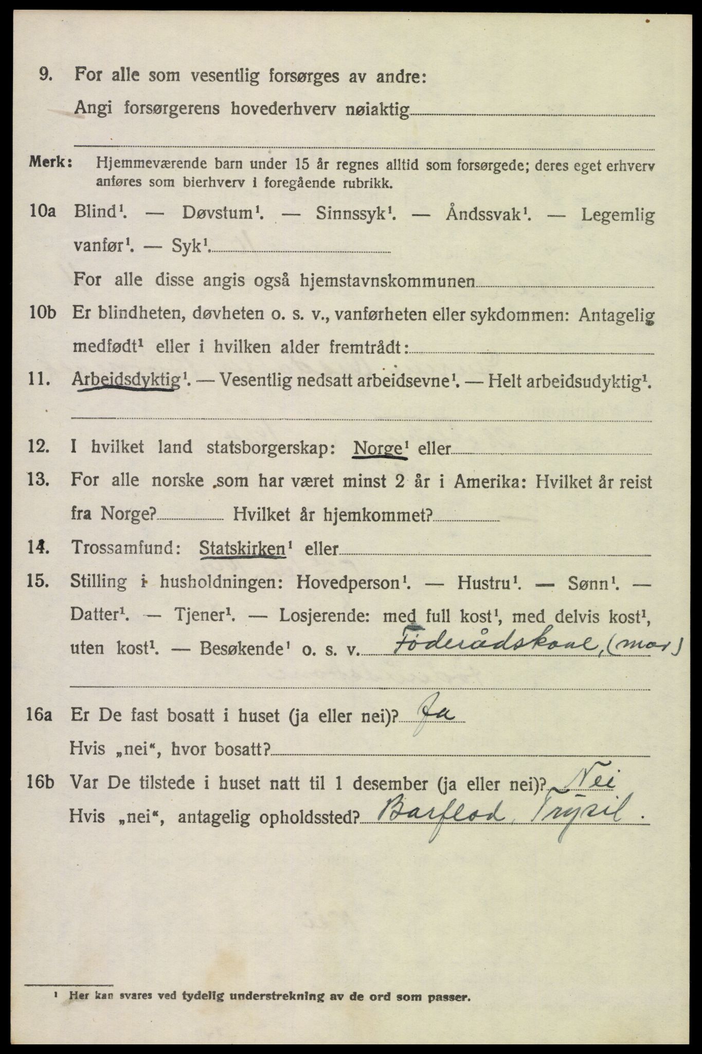 SAH, Folketelling 1920 for 0428 Trysil herred, 1920, s. 7014