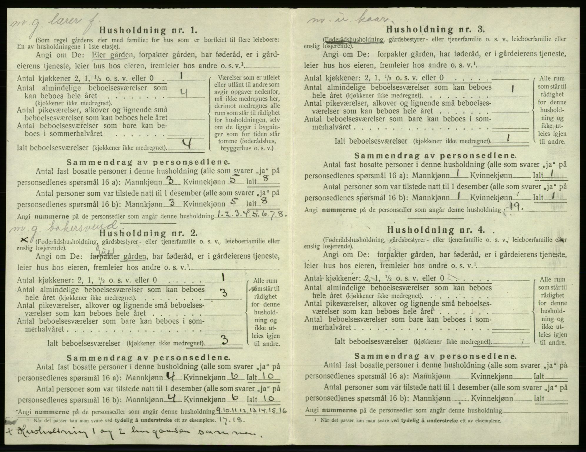 SAB, Folketelling 1920 for 1243 Os herred, 1920, s. 705