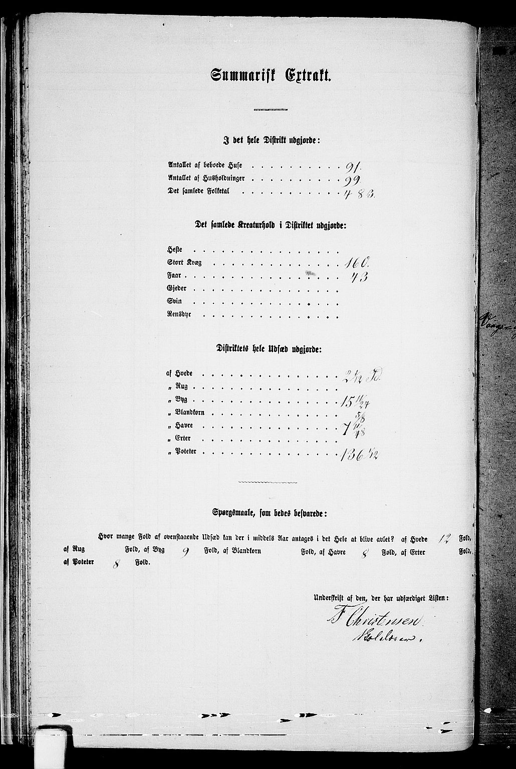 RA, Folketelling 1865 for 1012P Oddernes prestegjeld, 1865, s. 35