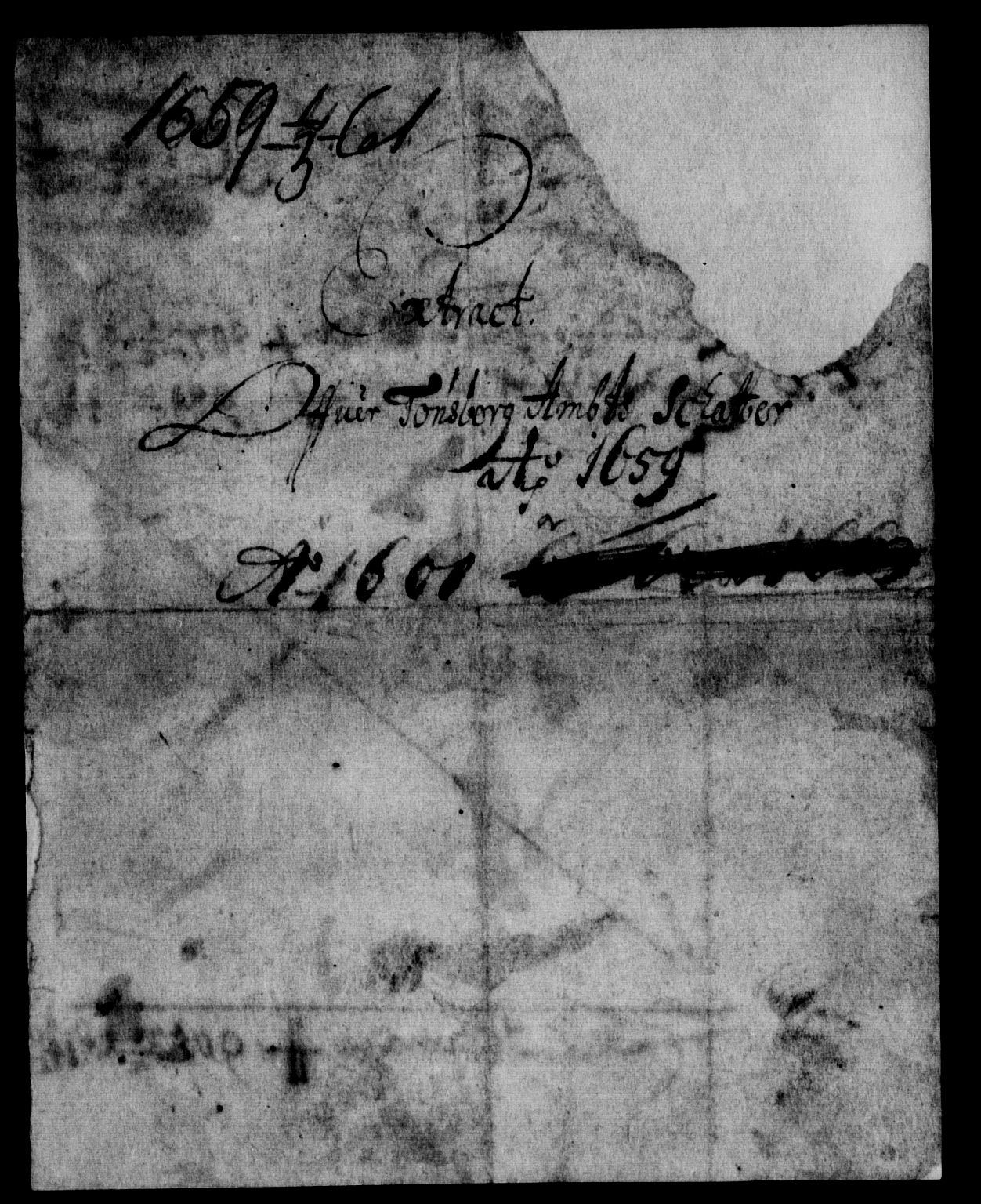 Rentekammeret inntil 1814, Reviderte regnskaper, Lensregnskaper, RA/EA-5023/R/Rb/Rbo/L0035: Tønsberg len, 1658-1661