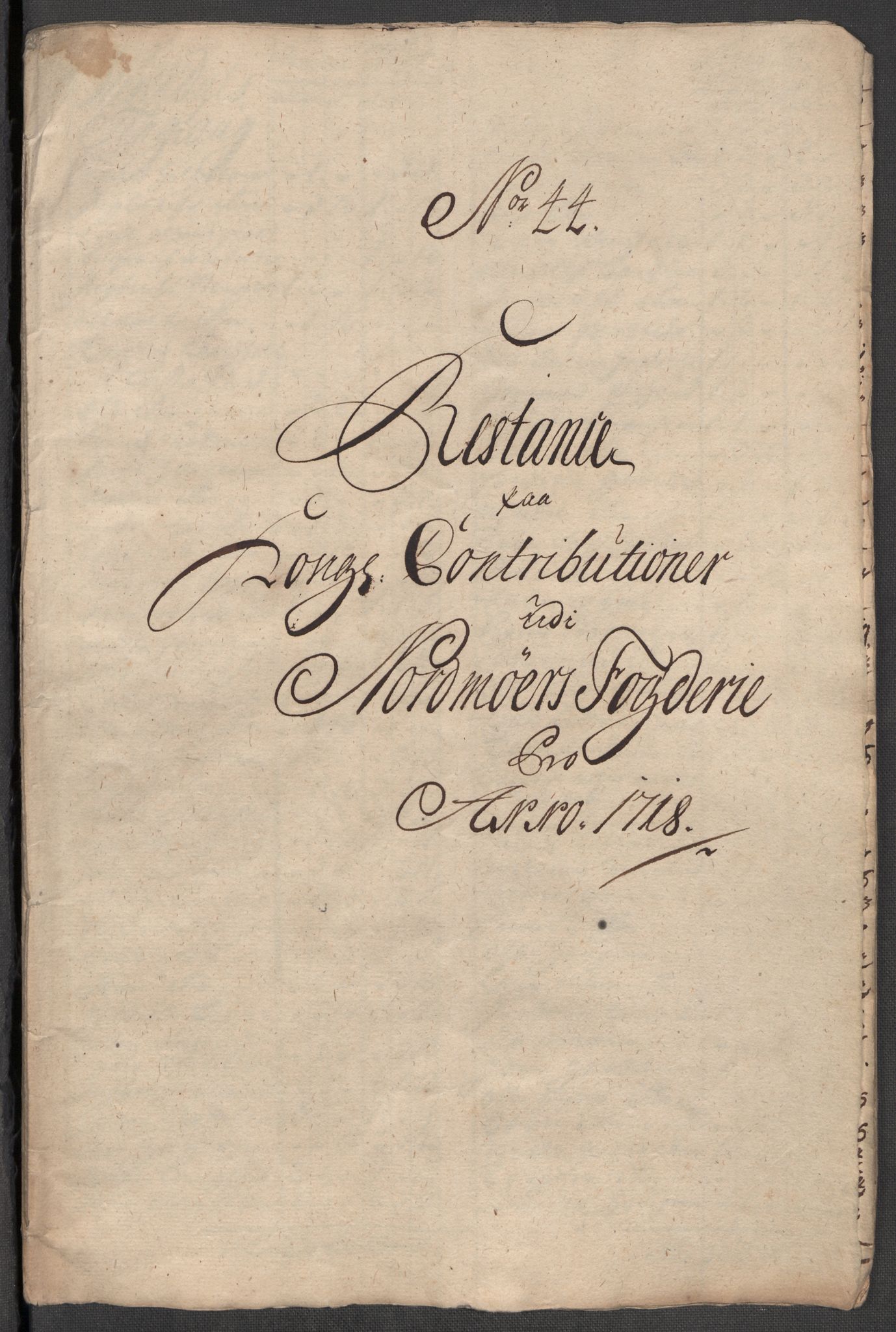 Rentekammeret inntil 1814, Reviderte regnskaper, Fogderegnskap, RA/EA-4092/R56/L3751: Fogderegnskap Nordmøre, 1718, s. 256