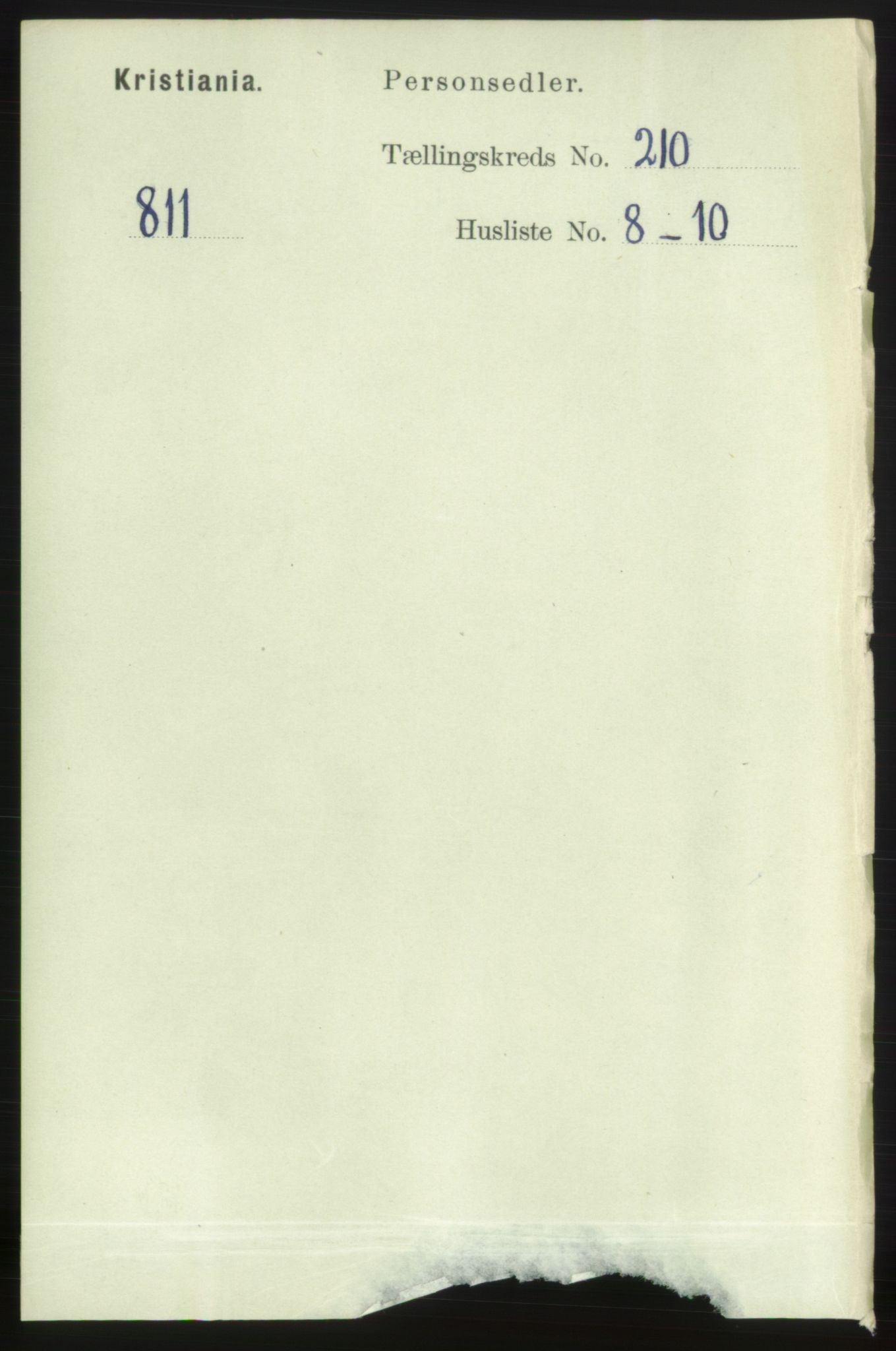 RA, Folketelling 1891 for 0301 Kristiania kjøpstad, 1891, s. 125680