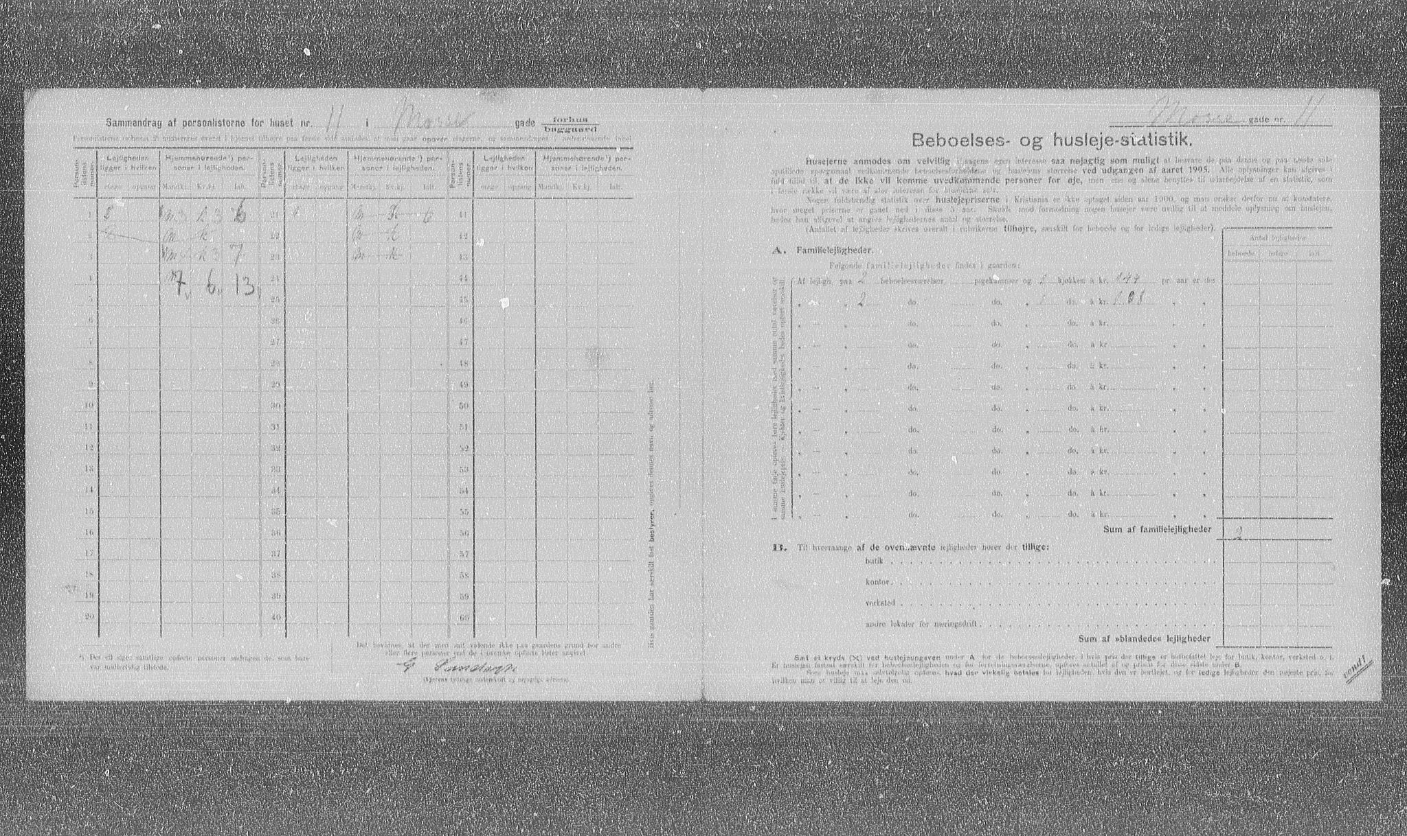 OBA, Kommunal folketelling 31.12.1905 for Kristiania kjøpstad, 1905, s. 34592