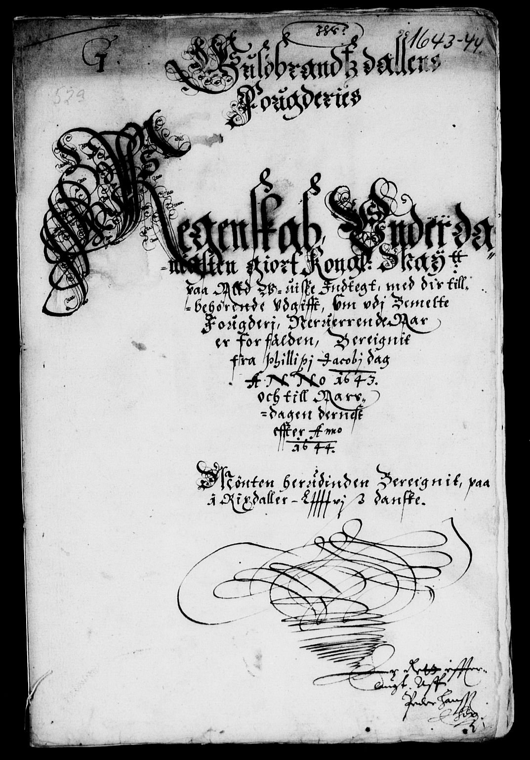 Rentekammeret inntil 1814, Reviderte regnskaper, Lensregnskaper, AV/RA-EA-5023/R/Rb/Rba/L0170: Akershus len, 1642-1644