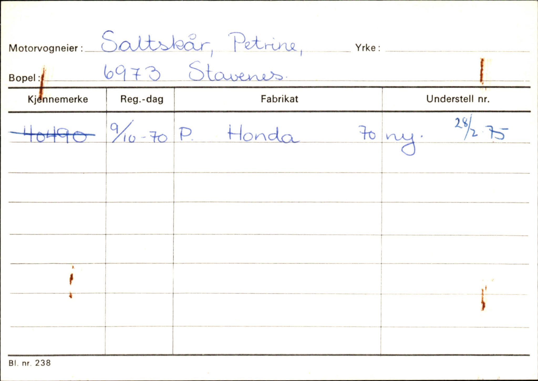 Statens vegvesen, Sogn og Fjordane vegkontor, AV/SAB-A-5301/4/F/L0132: Eigarregister Askvoll A-Å. Balestrand A-Å, 1945-1975, s. 1065