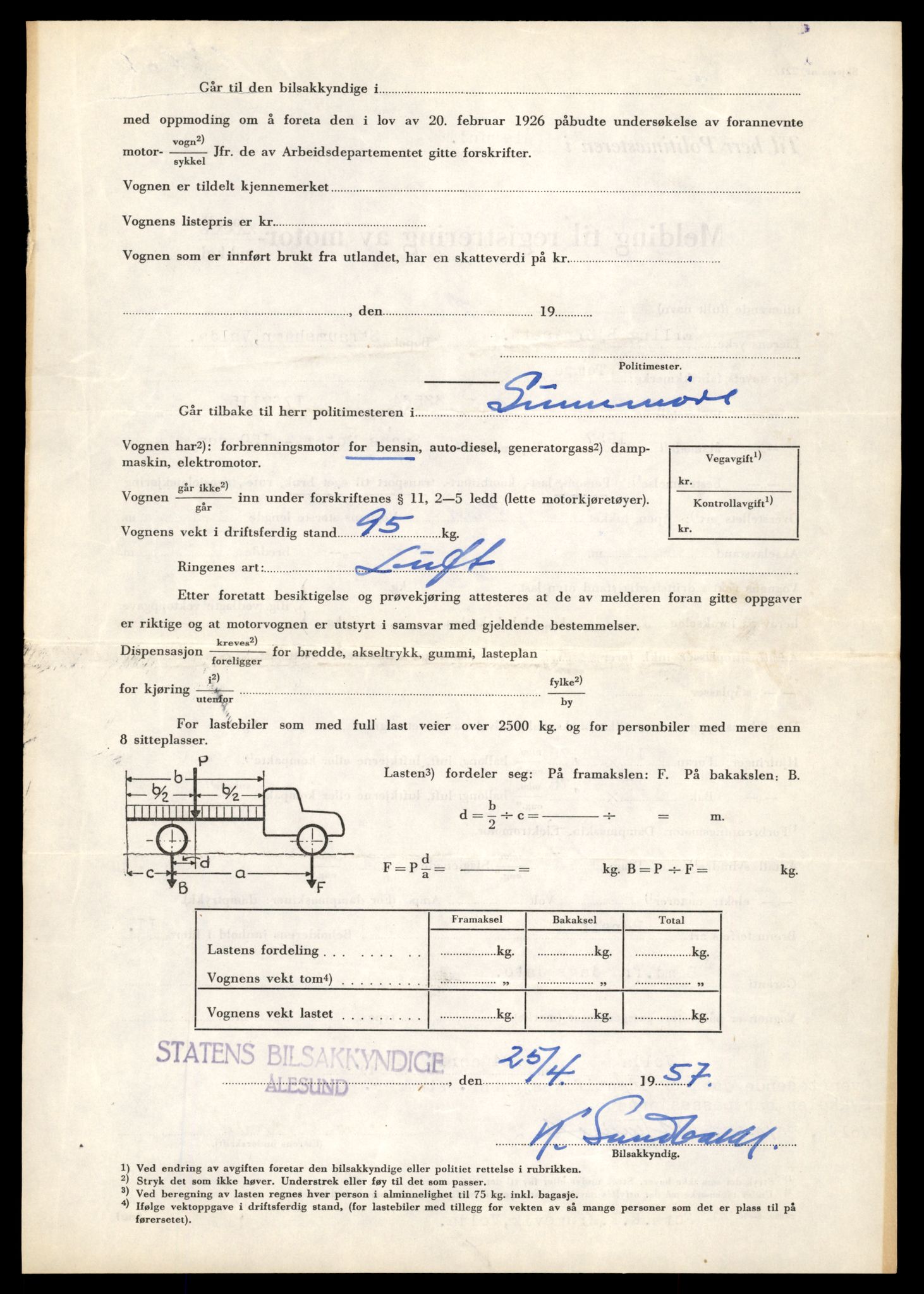 Møre og Romsdal vegkontor - Ålesund trafikkstasjon, AV/SAT-A-4099/F/Fe/L0040: Registreringskort for kjøretøy T 13531 - T 13709, 1927-1998, s. 1299
