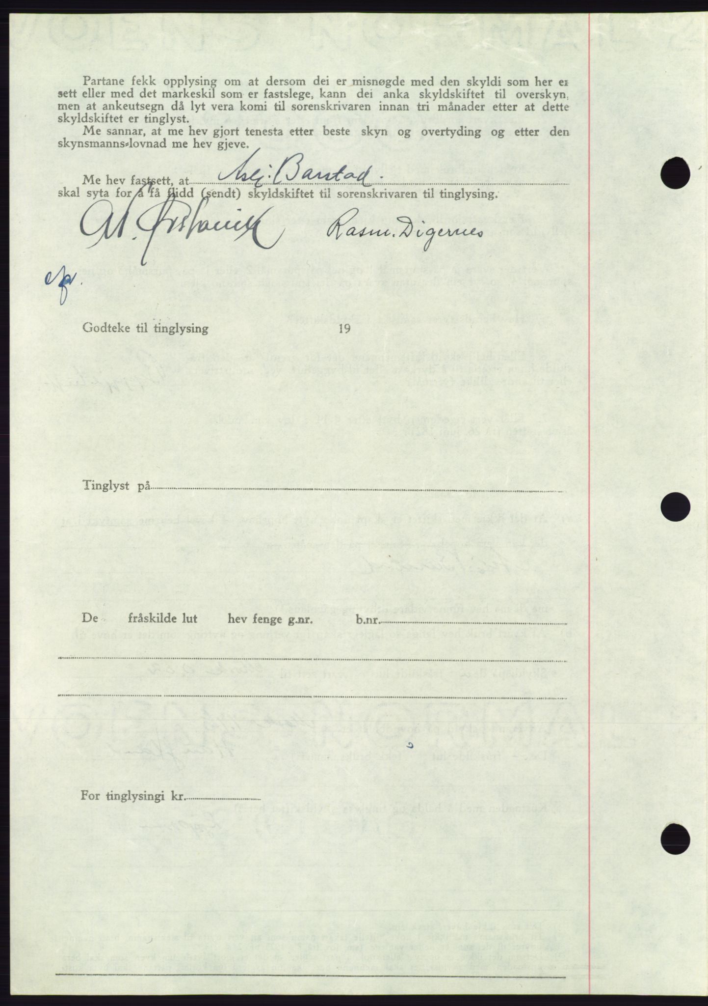 Søre Sunnmøre sorenskriveri, AV/SAT-A-4122/1/2/2C/L0085: Pantebok nr. 11A, 1949-1949, Dagboknr: 1669/1949