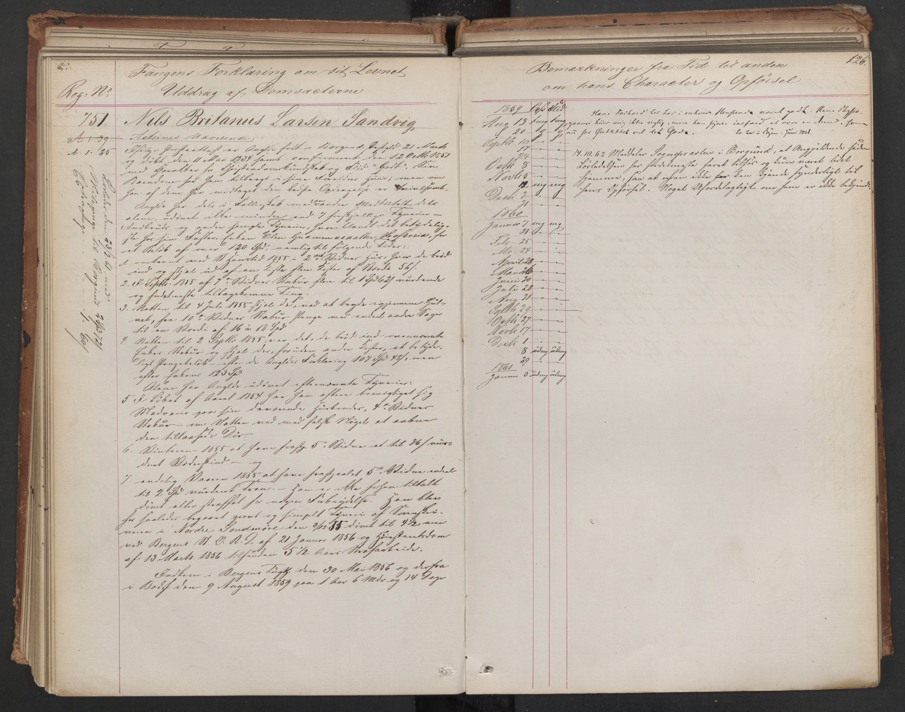 Botsfengslet, AV/RA-S-1539/D/Db/Dbb/L0006: 614b - 994b, 1858-1860, s. 126