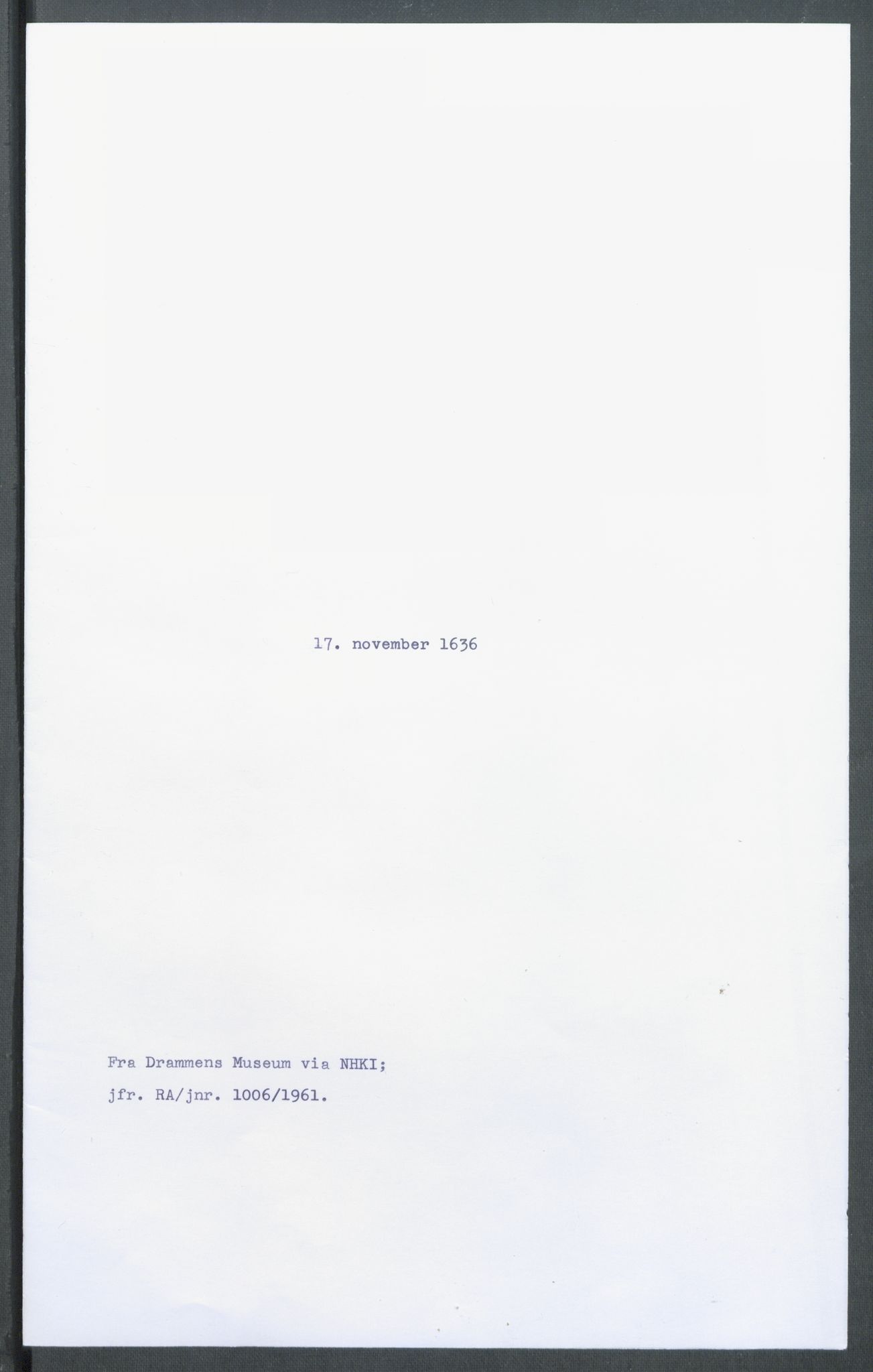 Riksarkivets diplomsamling, RA/EA-5965/F02/L0149: Dokumenter, 1636, s. 87
