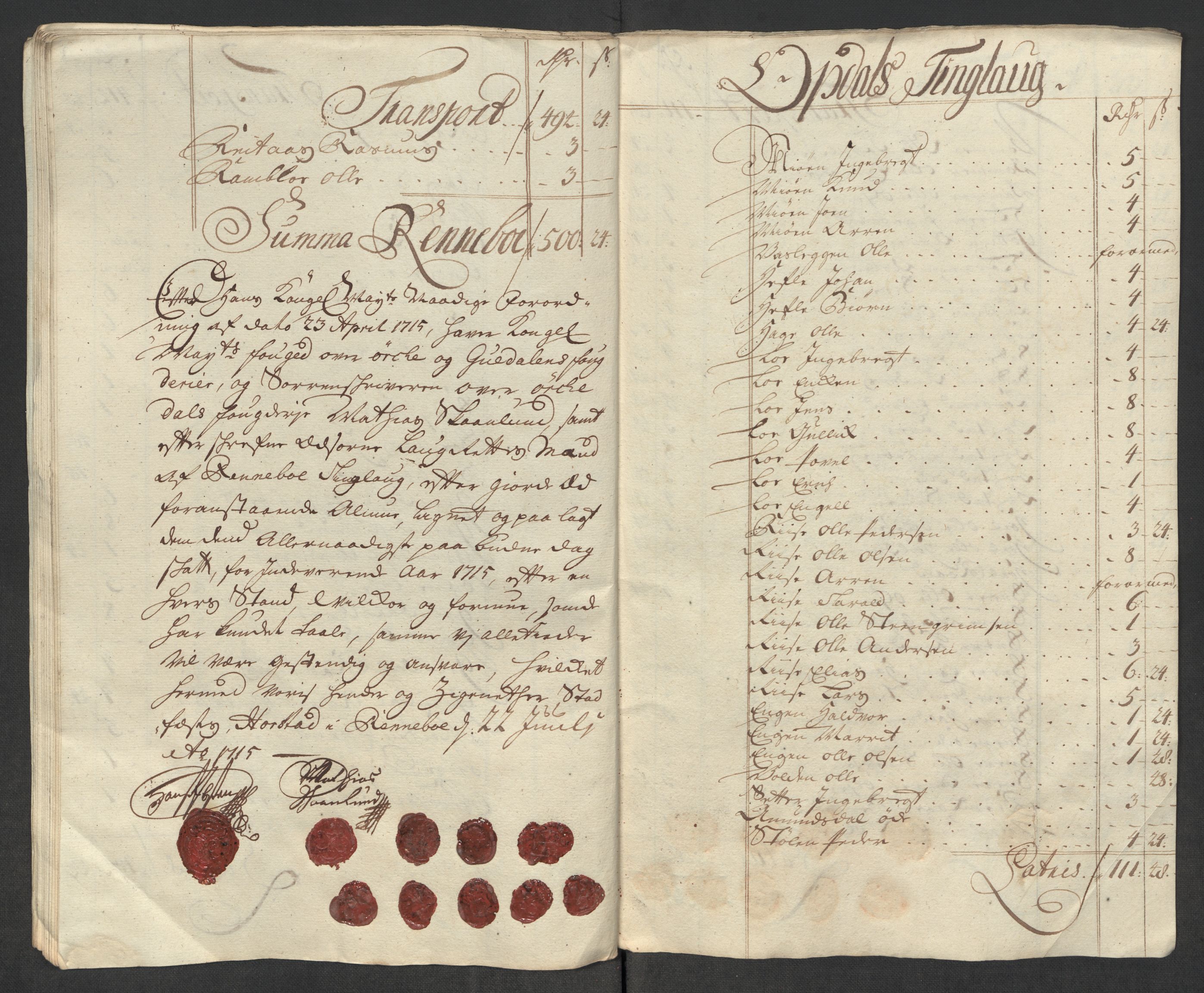 Rentekammeret inntil 1814, Reviderte regnskaper, Fogderegnskap, AV/RA-EA-4092/R60/L3966: Fogderegnskap Orkdal og Gauldal, 1715, s. 159