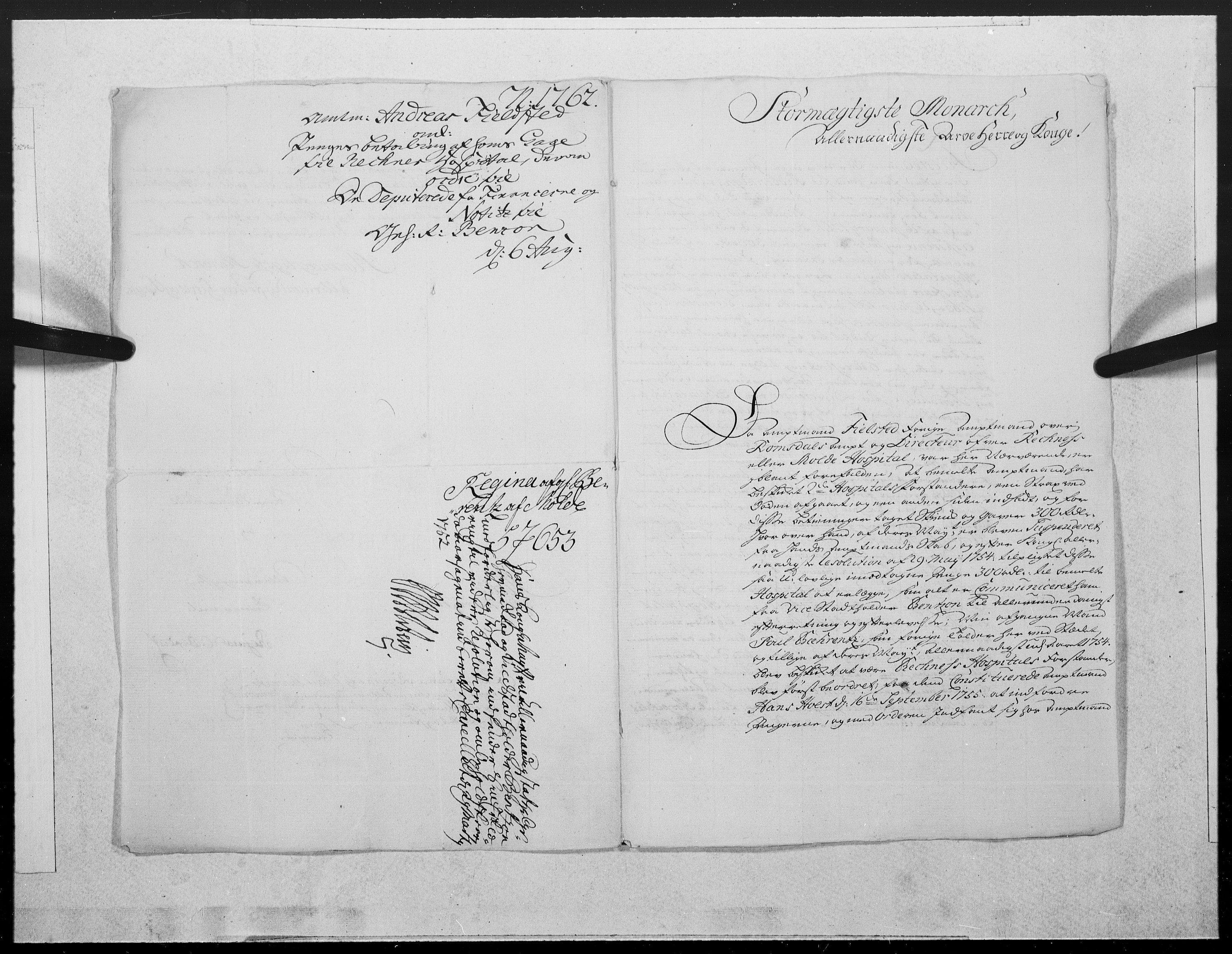 Danske Kanselli 1572-1799, RA/EA-3023/F/Fc/Fcc/Fcca/L0184: Norske innlegg 1572-1799, 1762, s. 65