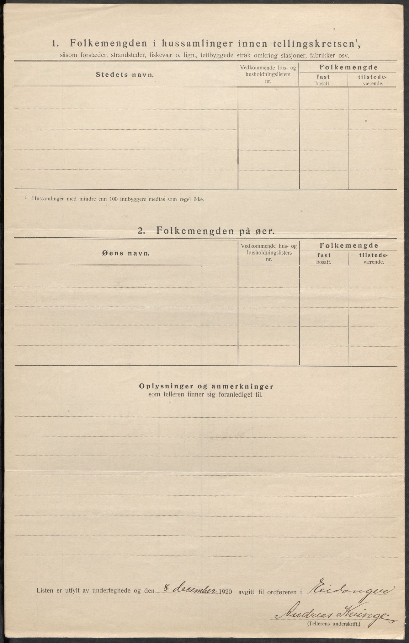 SAKO, Folketelling 1920 for 0813 Eidanger herred, 1920, s. 12