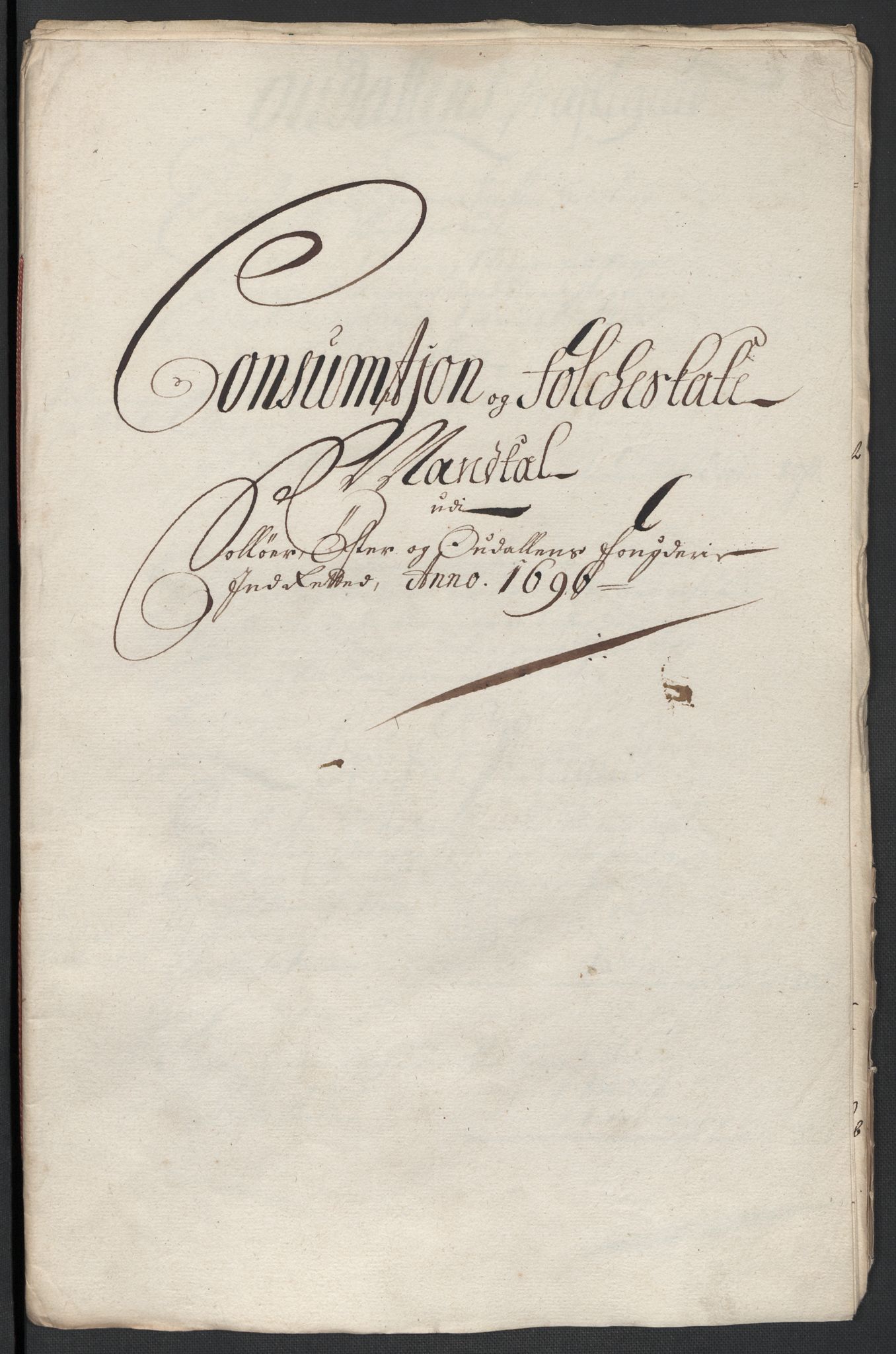Rentekammeret inntil 1814, Reviderte regnskaper, Fogderegnskap, RA/EA-4092/R13/L0834: Fogderegnskap Solør, Odal og Østerdal, 1696, s. 299