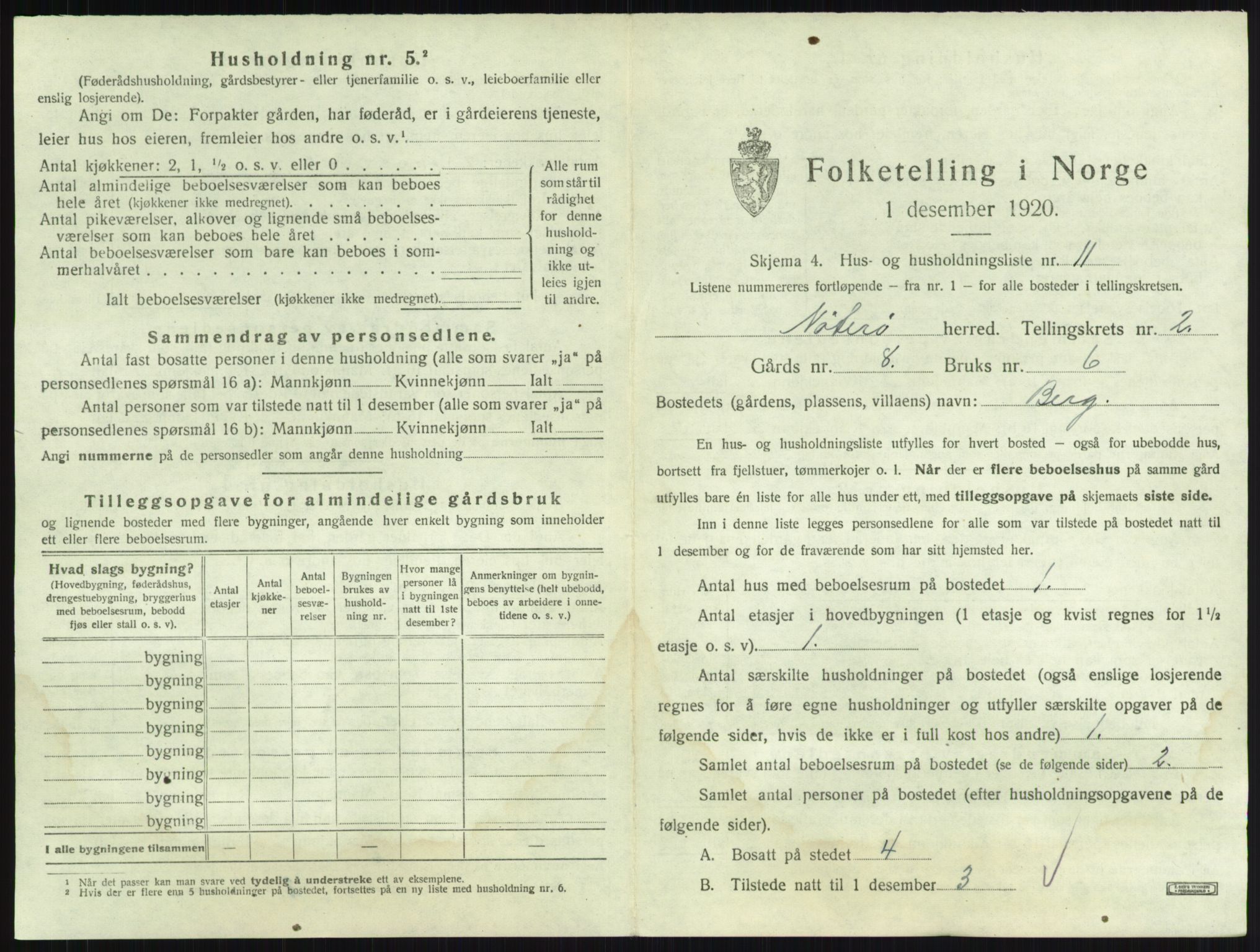 SAKO, Folketelling 1920 for 0722 Nøtterøy herred, 1920, s. 275