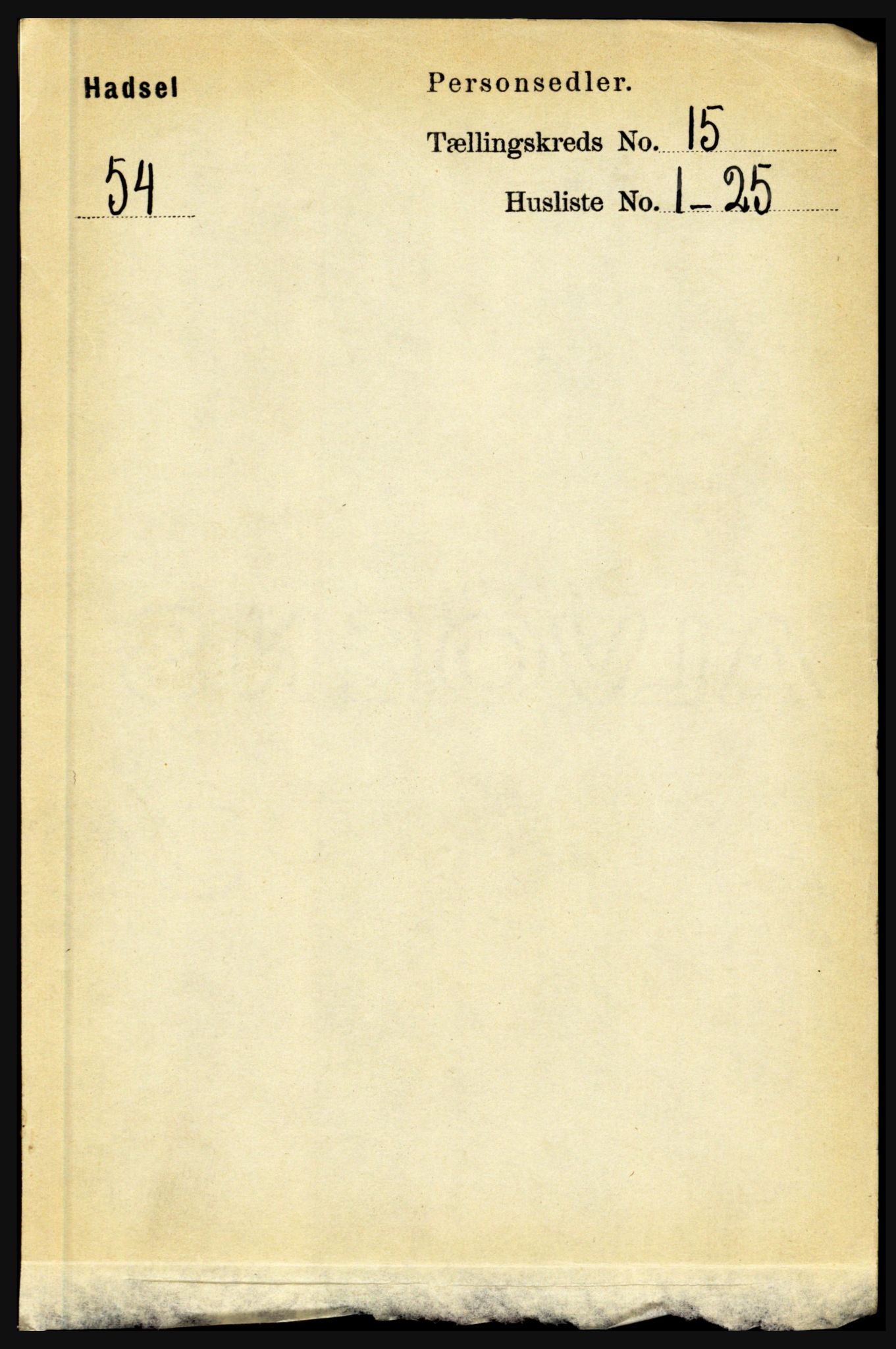 RA, Folketelling 1891 for 1866 Hadsel herred, 1891, s. 6819