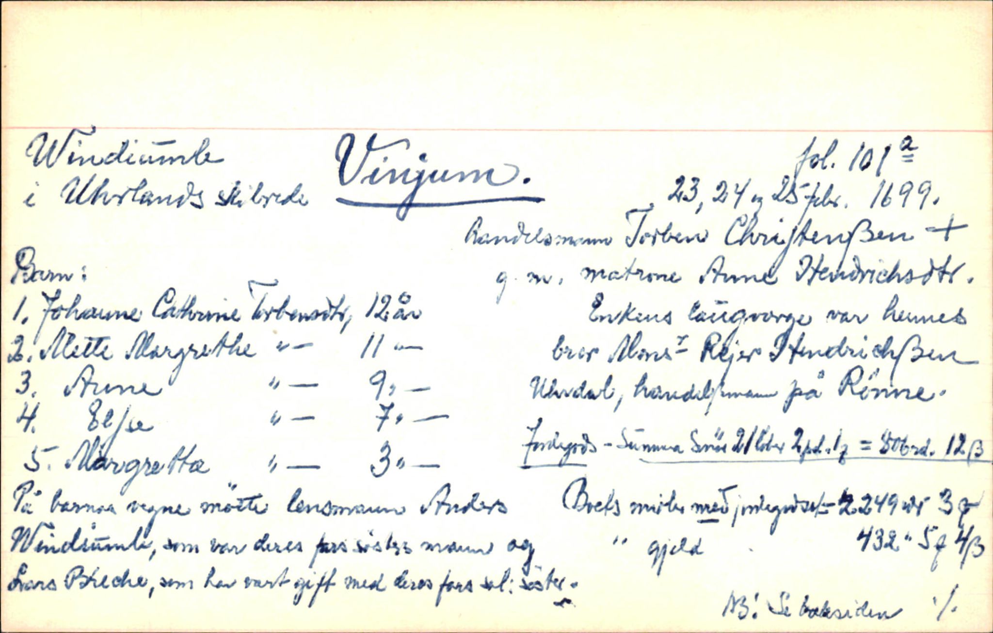 Skiftekort ved Statsarkivet i Bergen, SAB/SKIFTEKORT/006/L0001: Skifteprotokoll nr. 1-2, 1698-1720, s. 20