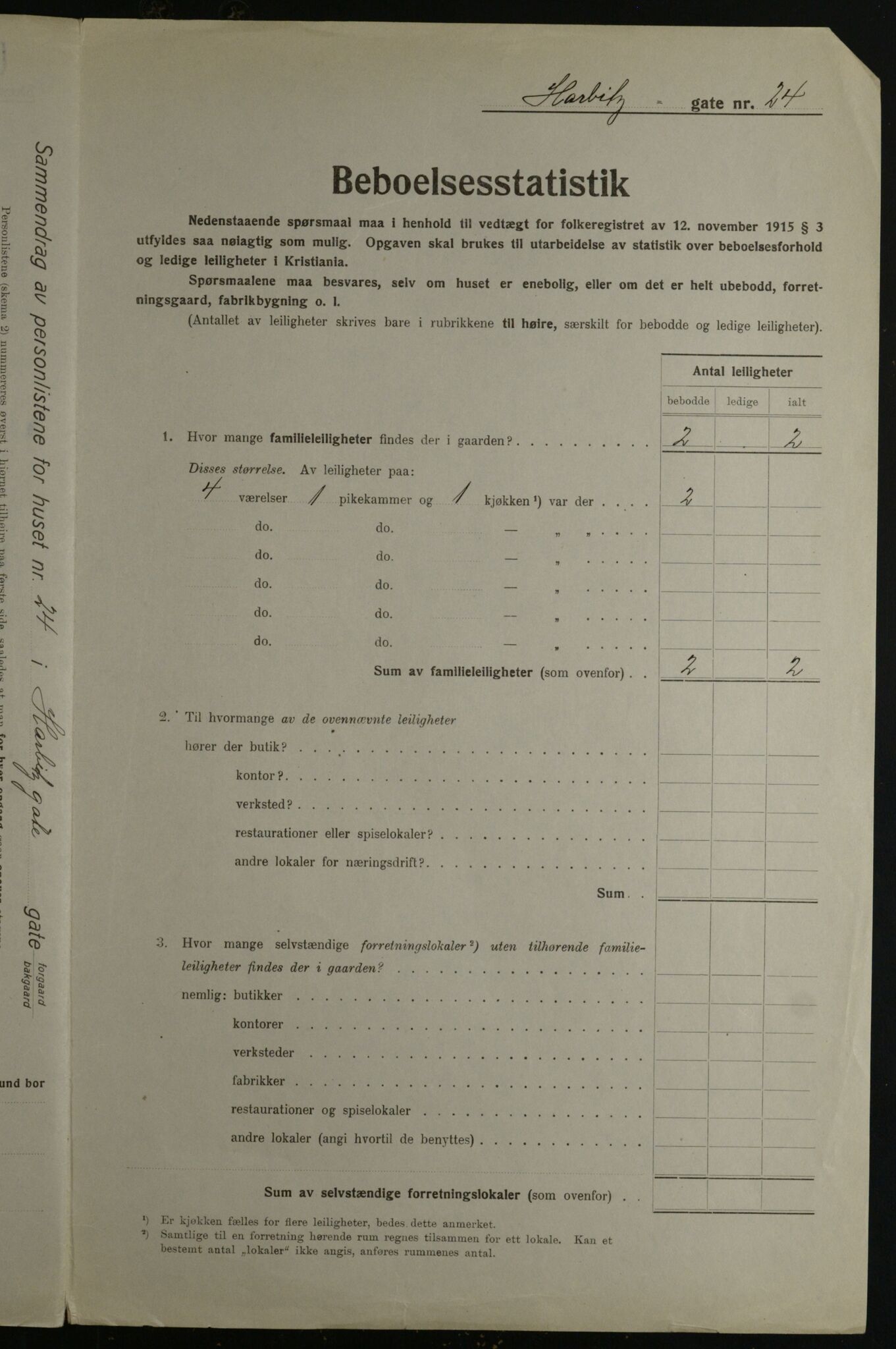 OBA, Kommunal folketelling 1.12.1923 for Kristiania, 1923, s. 89955