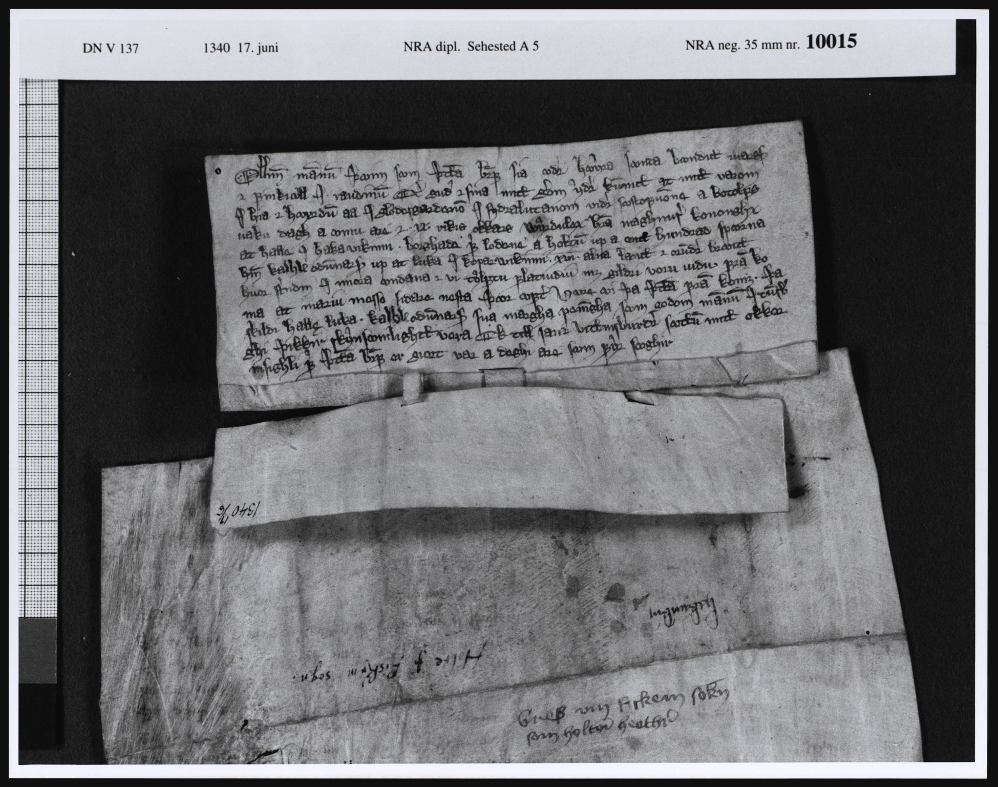 Riksarkivets diplomsamling, AV/RA-EA-5965/F07/F07a, 1332-1669, s. 9