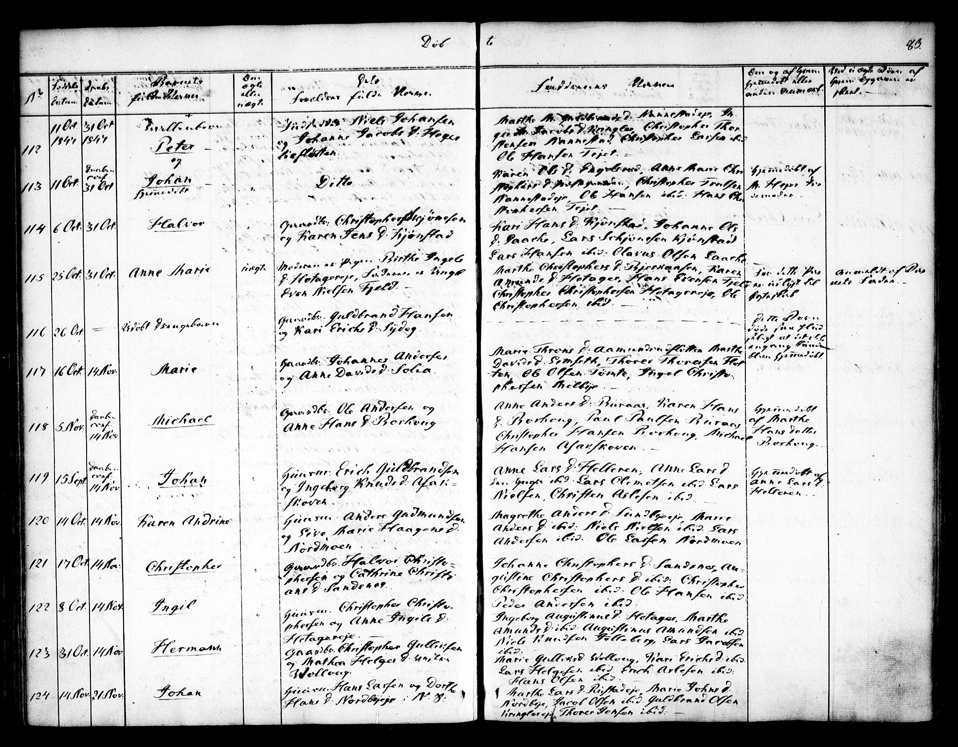 Nannestad prestekontor Kirkebøker, AV/SAO-A-10414a/F/Fa/L0010: Ministerialbok nr. I 10, 1840-1850, s. 83
