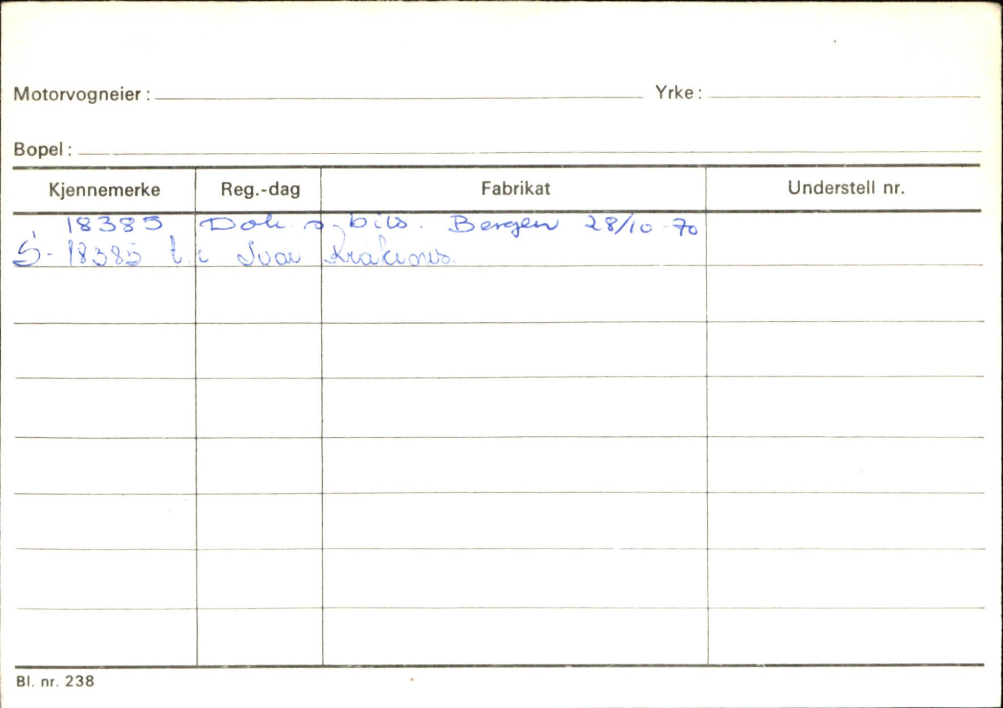 Statens vegvesen, Sogn og Fjordane vegkontor, SAB/A-5301/4/F/L0144: Registerkort Vågsøy A-R, 1945-1975, s. 1404