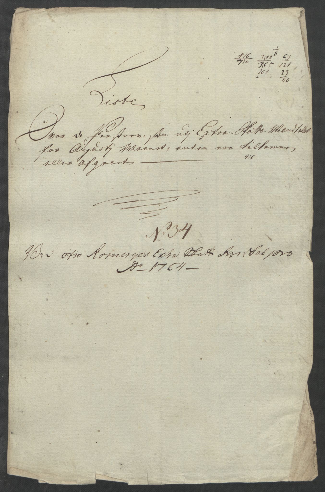 Rentekammeret inntil 1814, Reviderte regnskaper, Fogderegnskap, AV/RA-EA-4092/R12/L0804: Ekstraskatten Øvre Romerike, 1764, s. 50