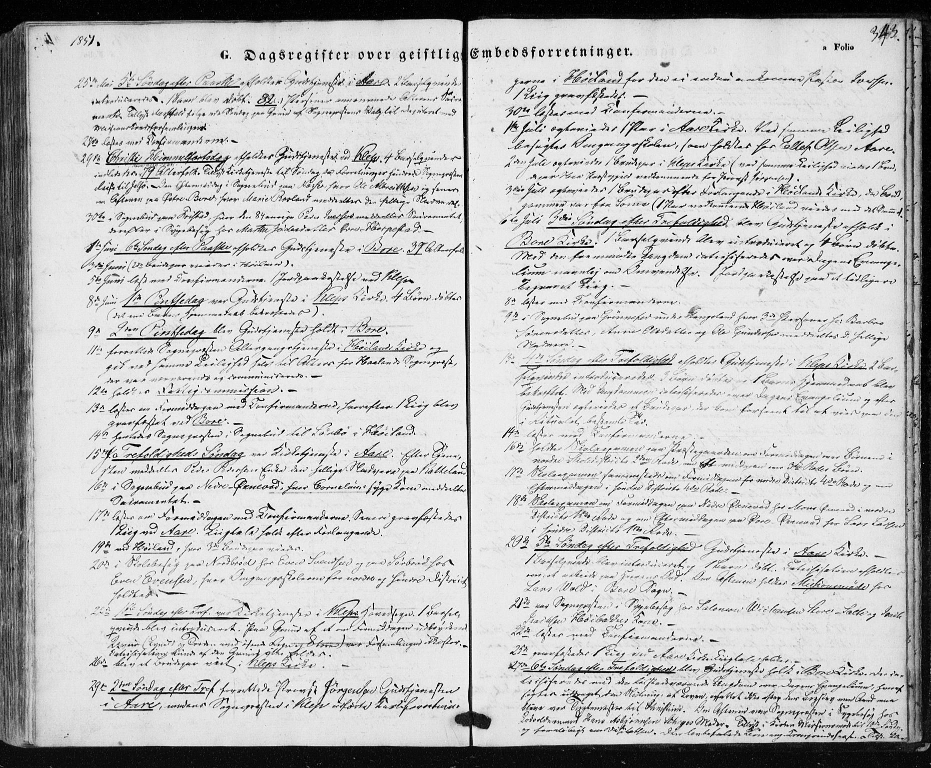 Klepp sokneprestkontor, AV/SAST-A-101803/001/3/30BA/L0004: Ministerialbok nr. A 4, 1842-1852, s. 343