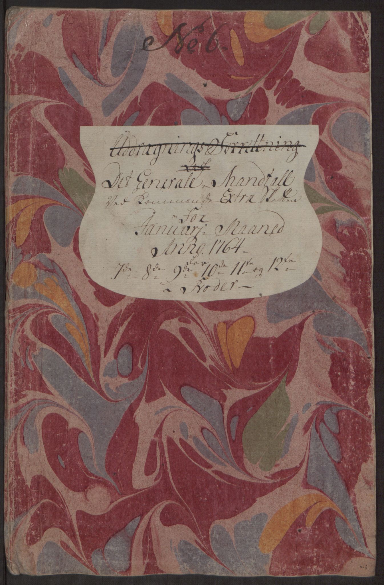 Rentekammeret inntil 1814, Reviderte regnskaper, Byregnskaper, AV/RA-EA-4066/R/Rp/L0367/0001: [P21] Kontribusjonsregnskap / Ekstraskatt, 1764, s. 177