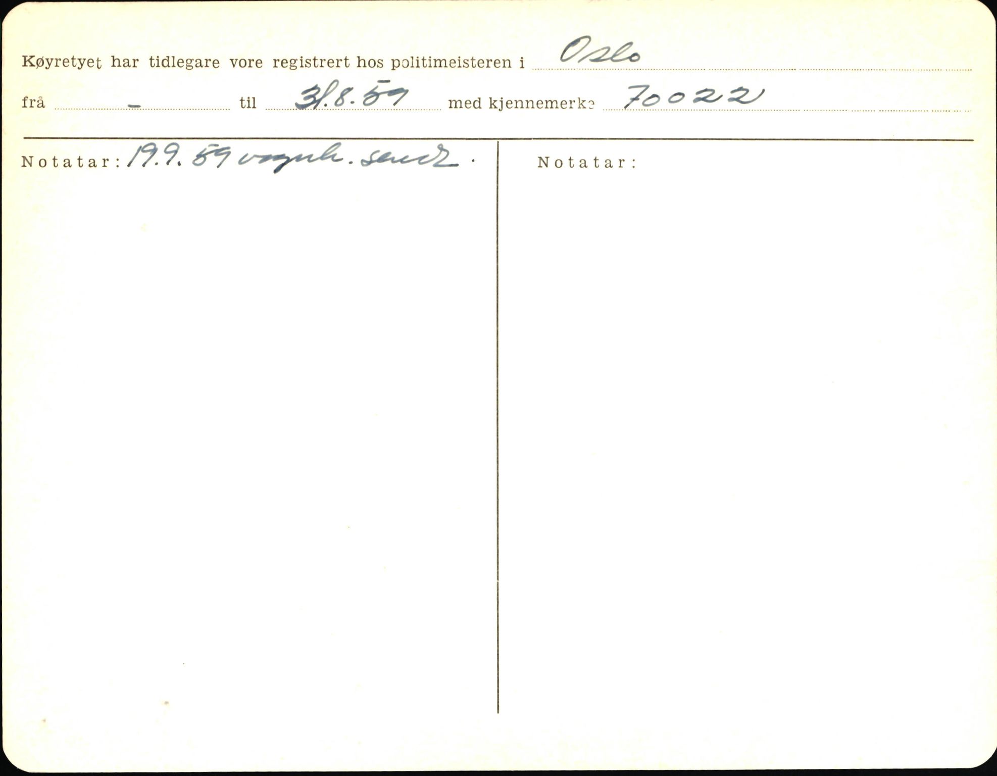 Statens vegvesen, Sogn og Fjordane vegkontor, AV/SAB-A-5301/4/F/L0006: Registerkort utmeldte Fjordane S8300-9500, 1930-1961, s. 188