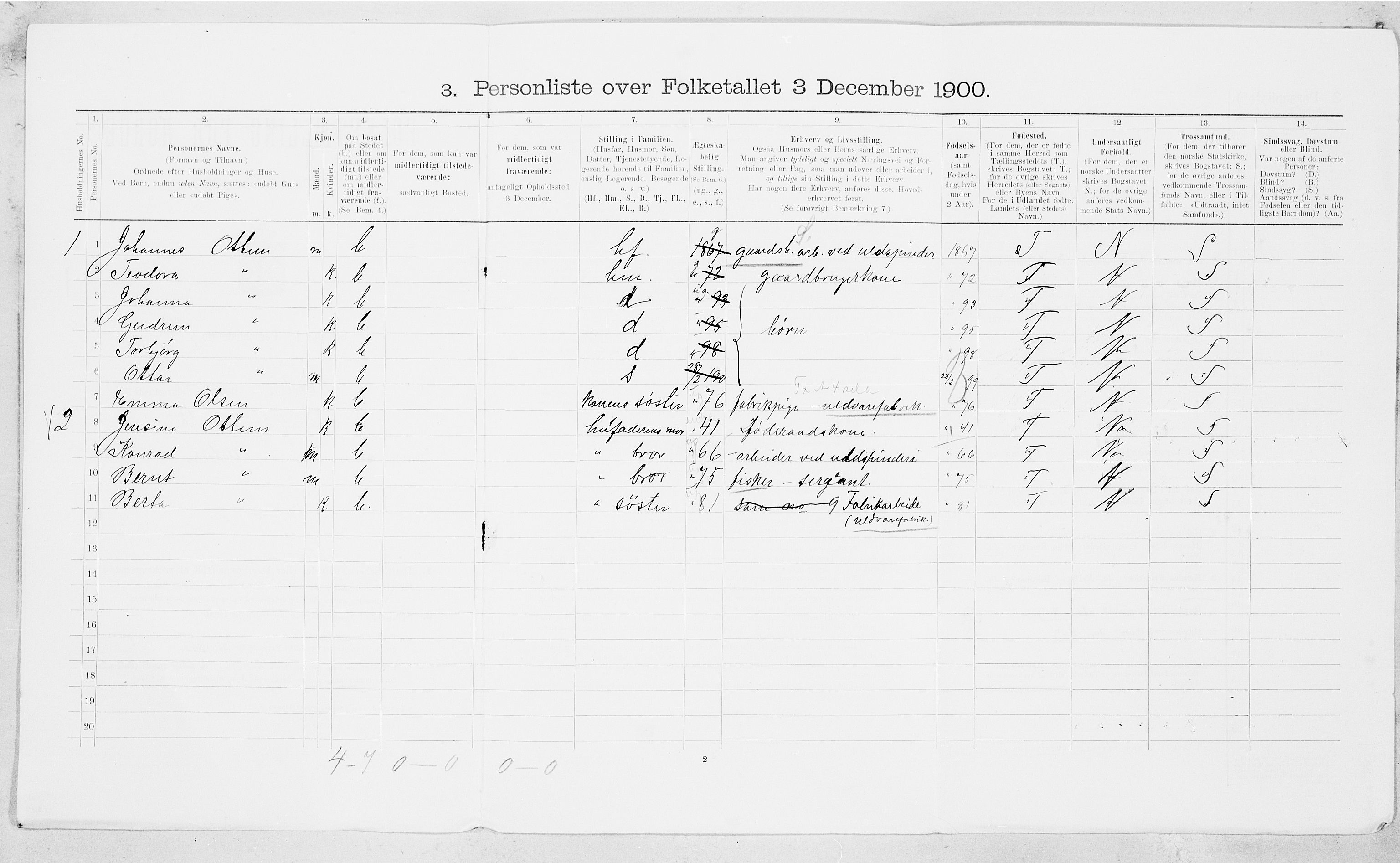 SAT, Folketelling 1900 for 1843 Bodin herred, 1900, s. 569