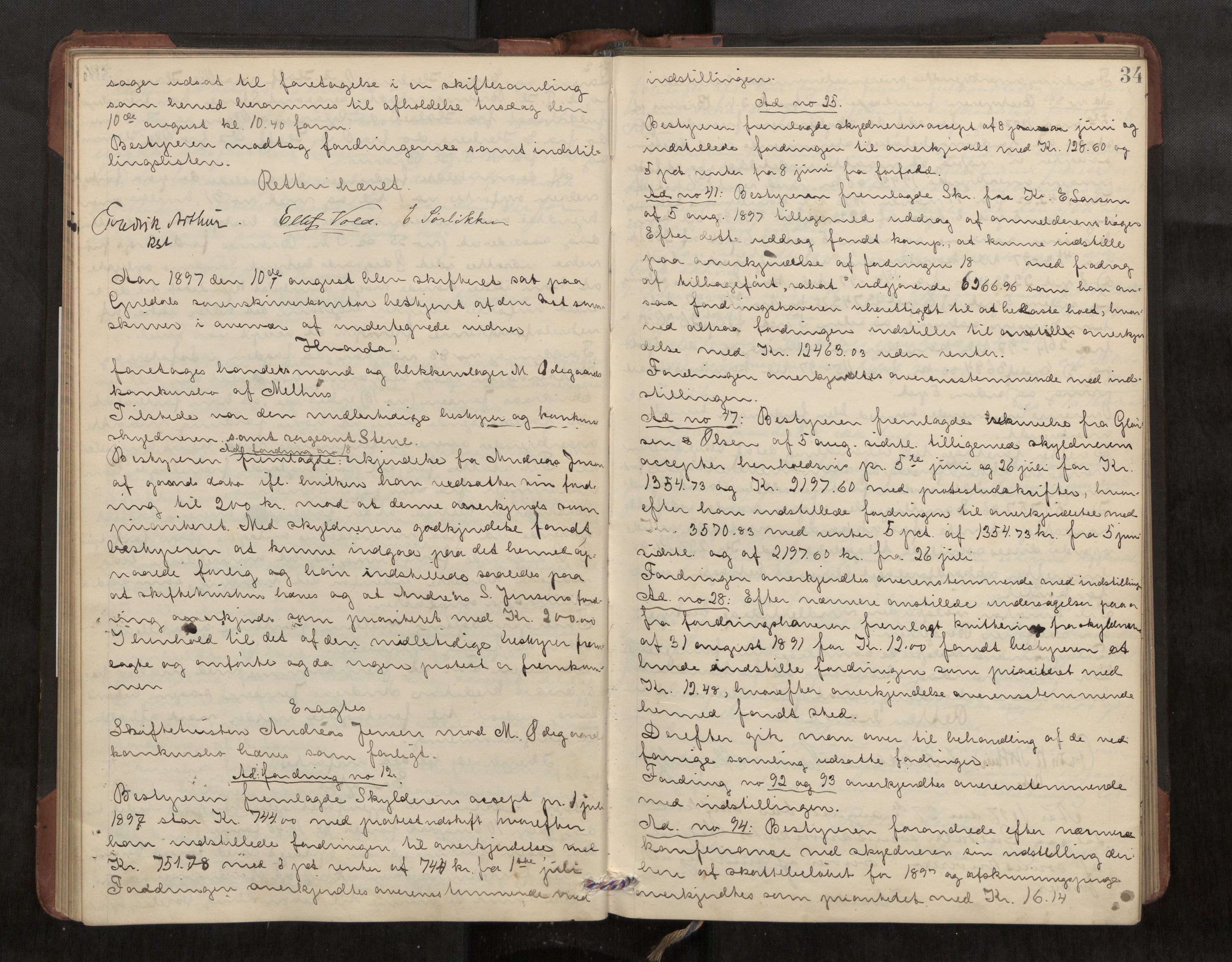 Gauldal sorenskriveri, AV/SAT-A-0014/1/3/3B/L0004: Skiftebehandlingsprotokoll, 1896-1905, s. 34