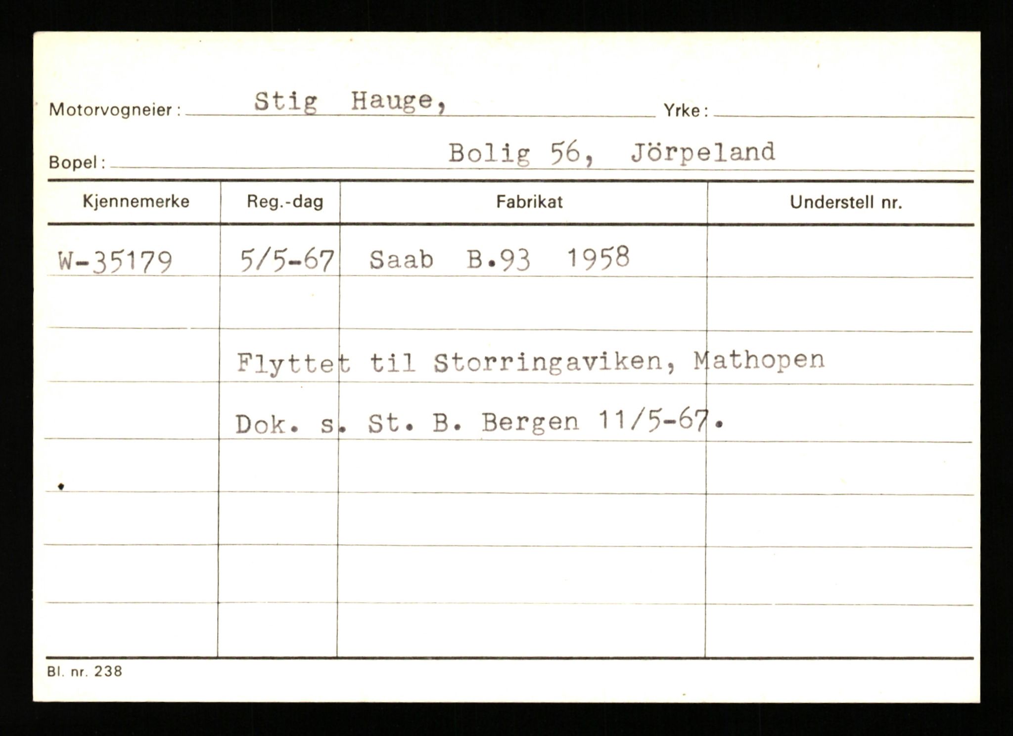 Stavanger trafikkstasjon, AV/SAST-A-101942/0/G/L0006: Registreringsnummer: 34250 - 49007, 1930-1971, s. 291