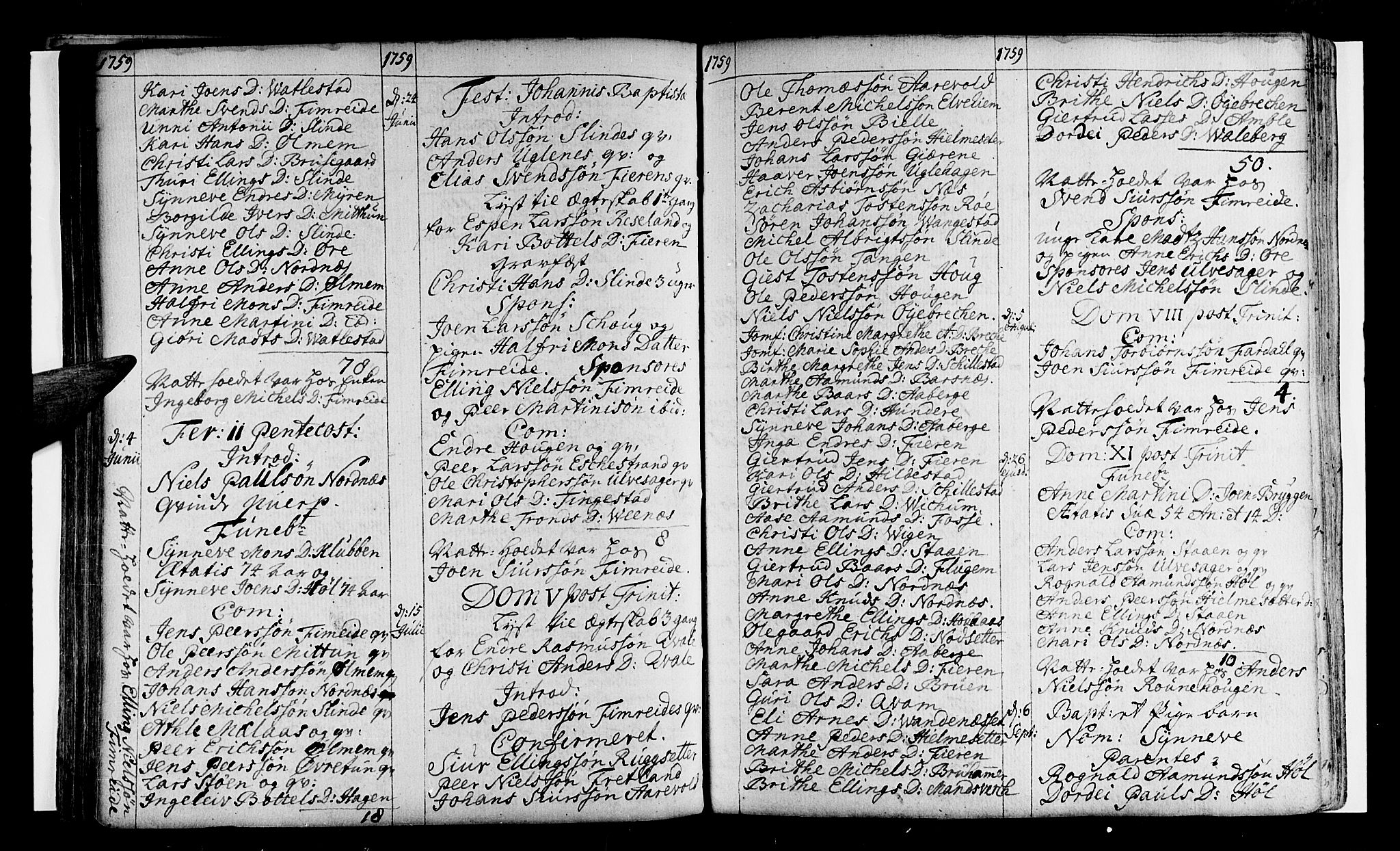 Sogndal sokneprestembete, AV/SAB-A-81301/H/Haa/Haaa/L0004: Ministerialbok nr. A 4, 1747-1782