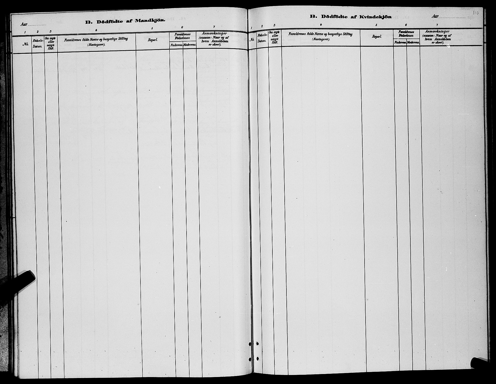 Lenvik sokneprestembete, AV/SATØ-S-1310/H/Ha/Hab/L0006klokker: Klokkerbok nr. 6, 1881-1889, s. 110