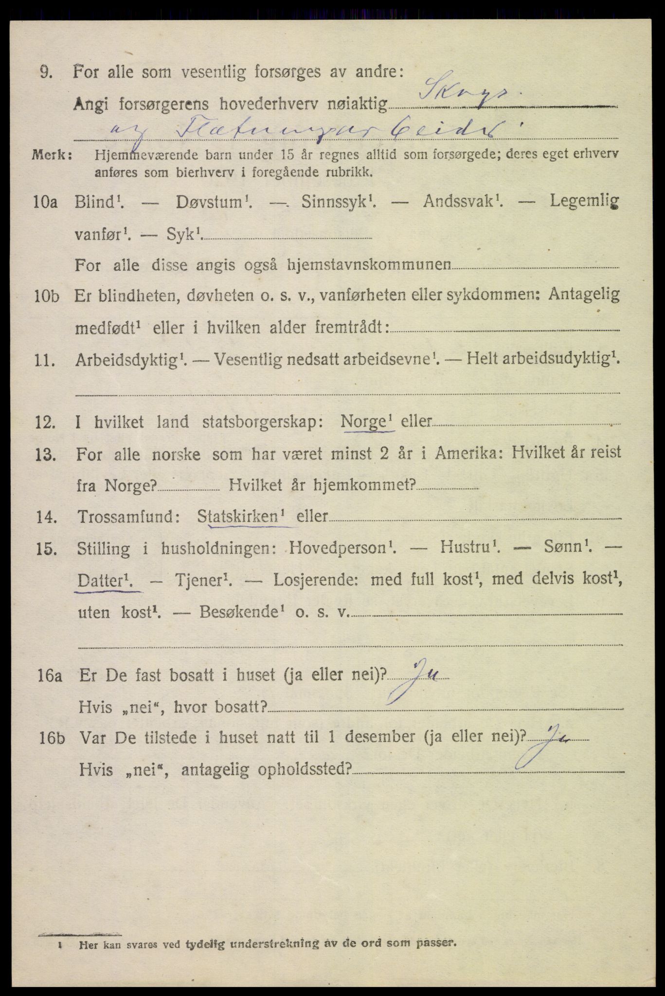 SAH, Folketelling 1920 for 0525 Biri herred, 1920, s. 1540