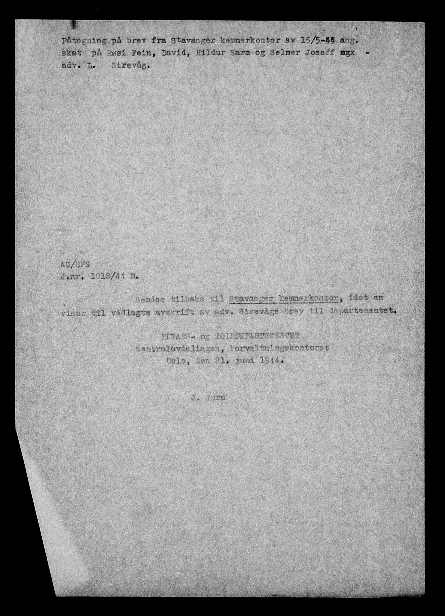 Justisdepartementet, Tilbakeføringskontoret for inndratte formuer, AV/RA-S-1564/H/Hc/Hcd/L0995: --, 1945-1947, s. 236