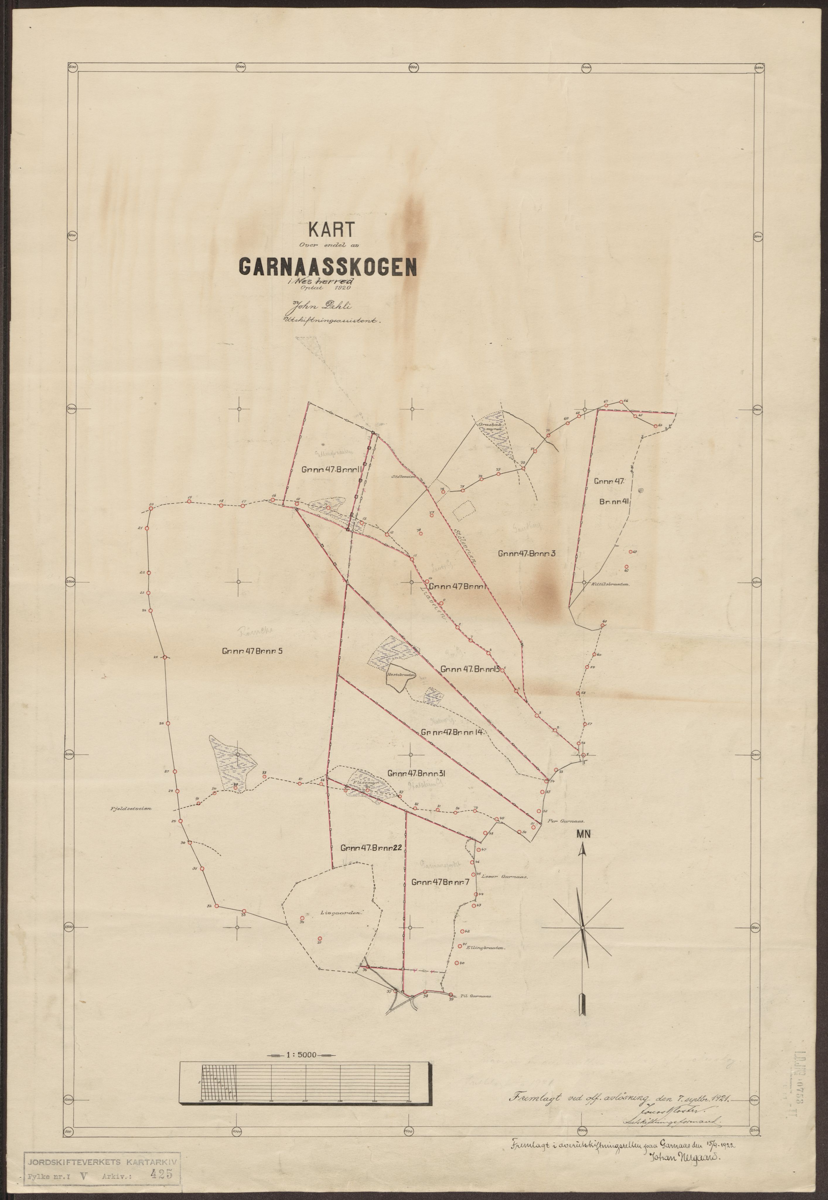 Jordskifteverkets kartarkiv, RA/S-3929/T, 1859-1988, s. 612